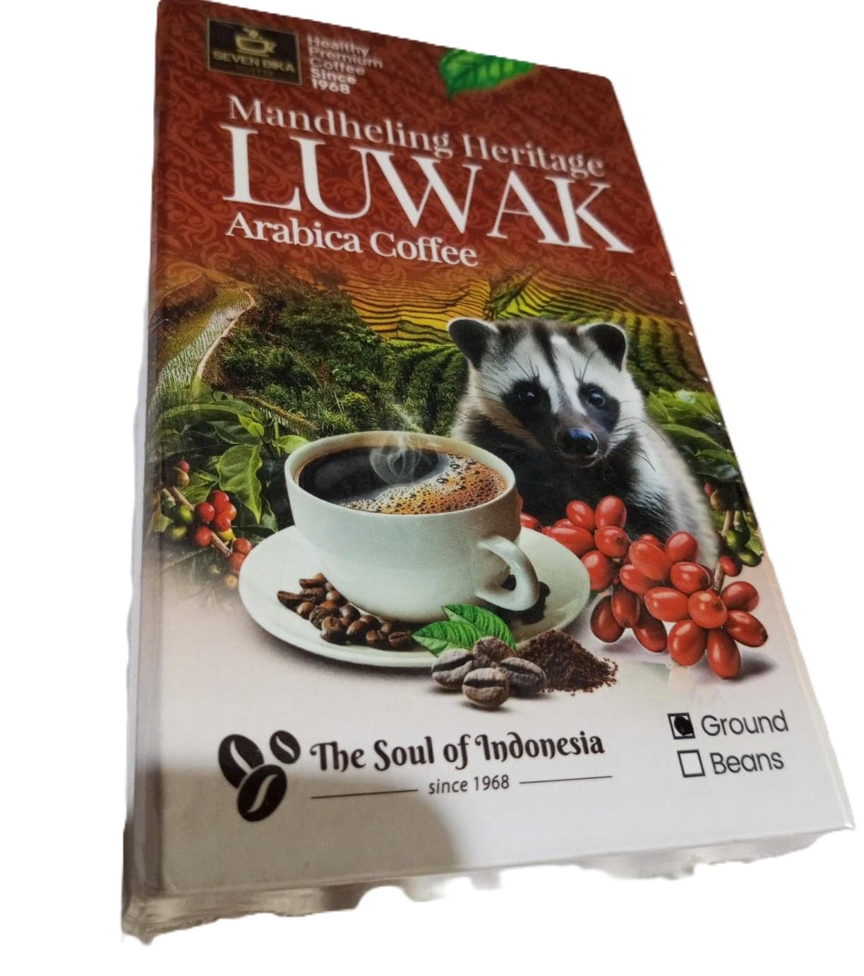 Mandheling Heritage Luwak Arabica Ground Coffee, Indonesian Premium Civet Coffee, 100g