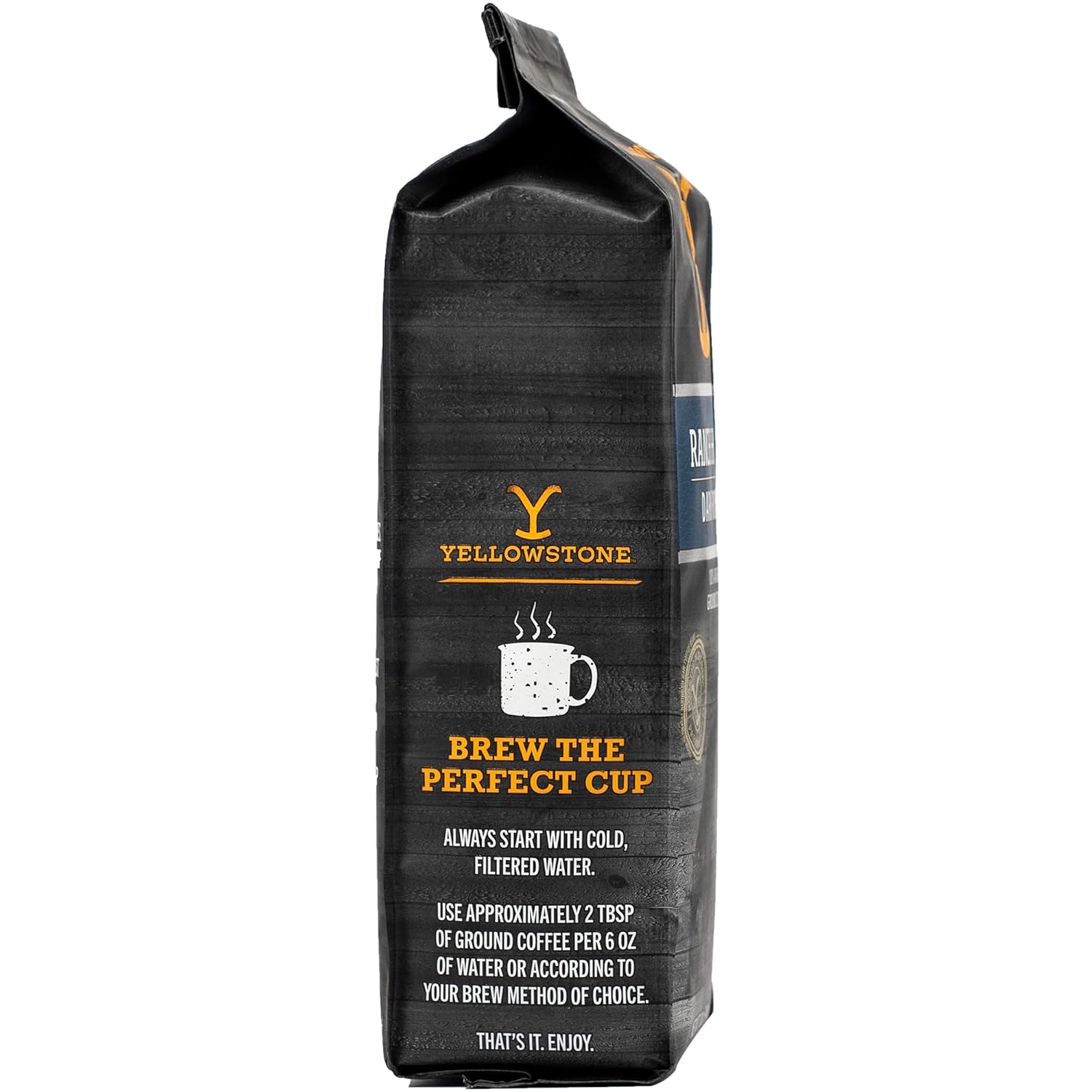 Yellowstone Ranch House Dark Roast Coffee,100% Arabica Ground Coffee, 12 oz.