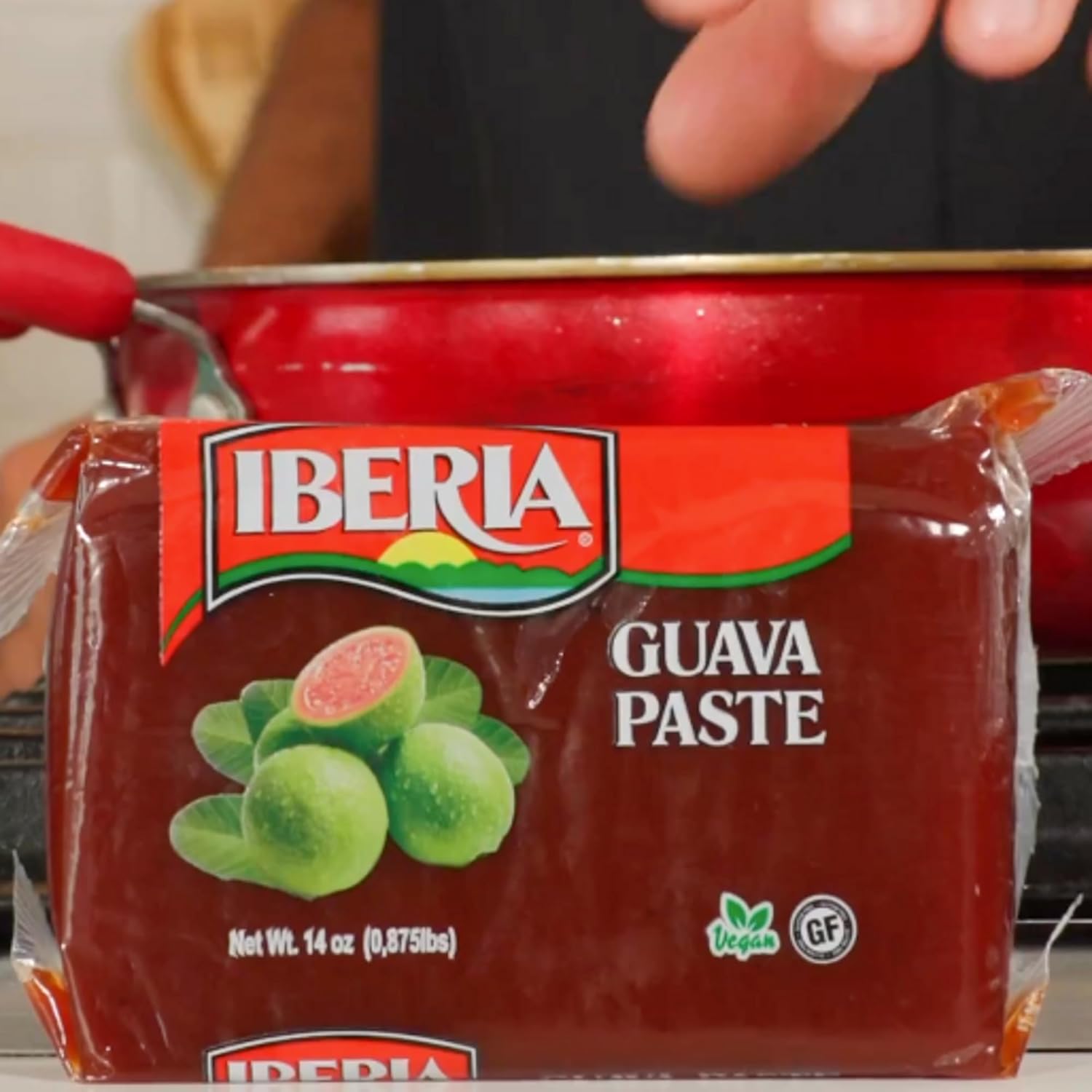 Iberia Guava Paste, 14 oz, All Natural, Vegan, Gluten Free, Halal, Kosher Guava Paste for Snacks, Cooking, Baking, 14 Ounce (Pack of 1)