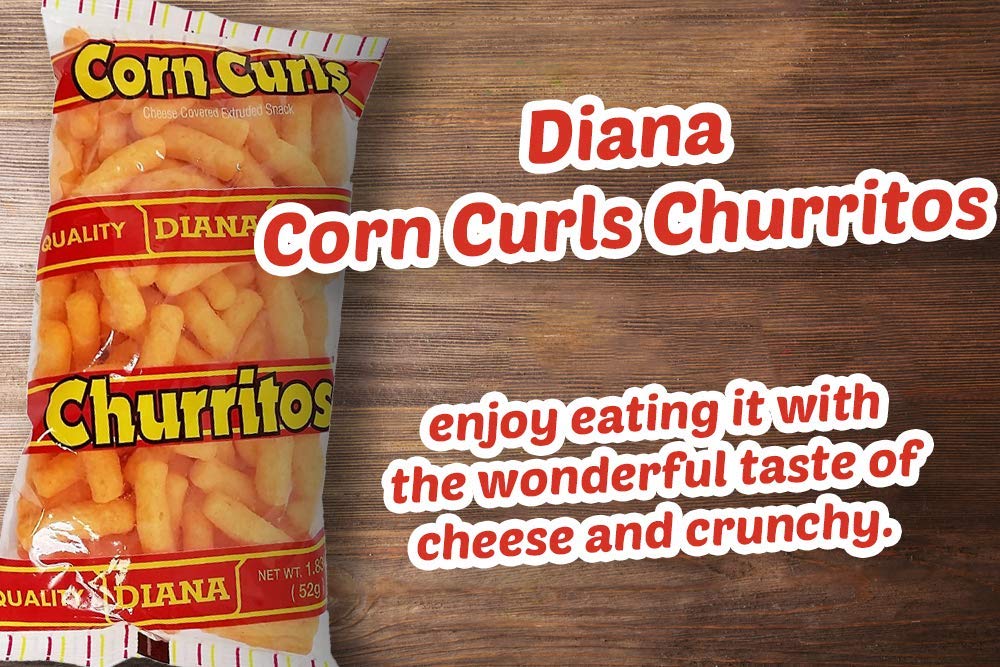 Prodiana Corn Curl Snack 1.83 oz - Churritos (Pack of 1)