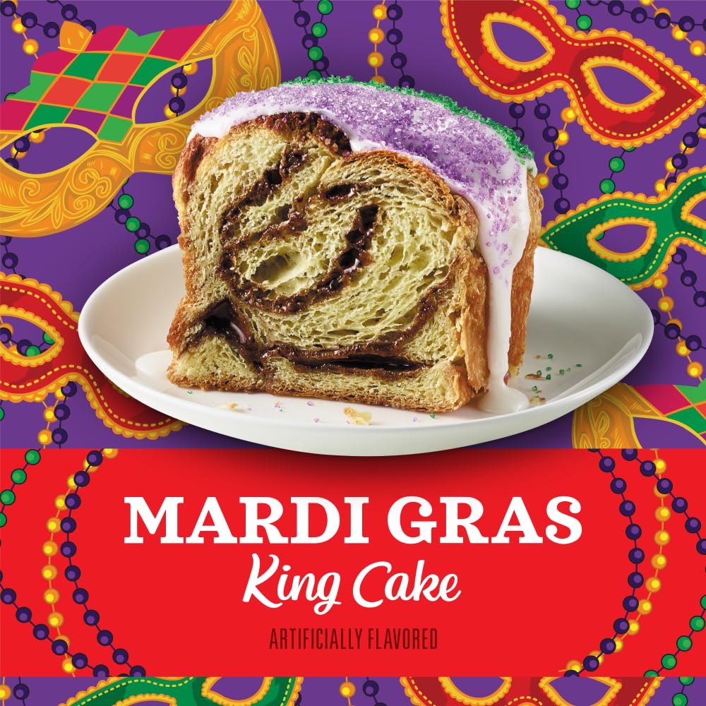Community Coffee Mardi Gras King Cake Flavored 32 Ounces, Medium Roast Ground Coffee, 32 Ounce Bag (Pack of 1)