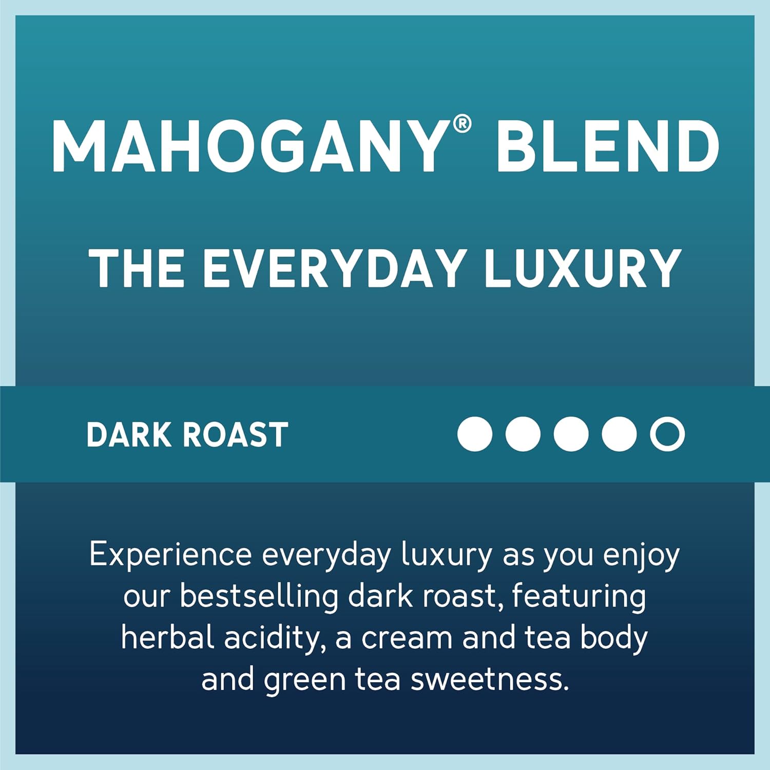 Caribou Coffee, Dark Roast Ground Coffee - Mahogany Blend 72 Ounces (6 Bags of 12 Ounces)