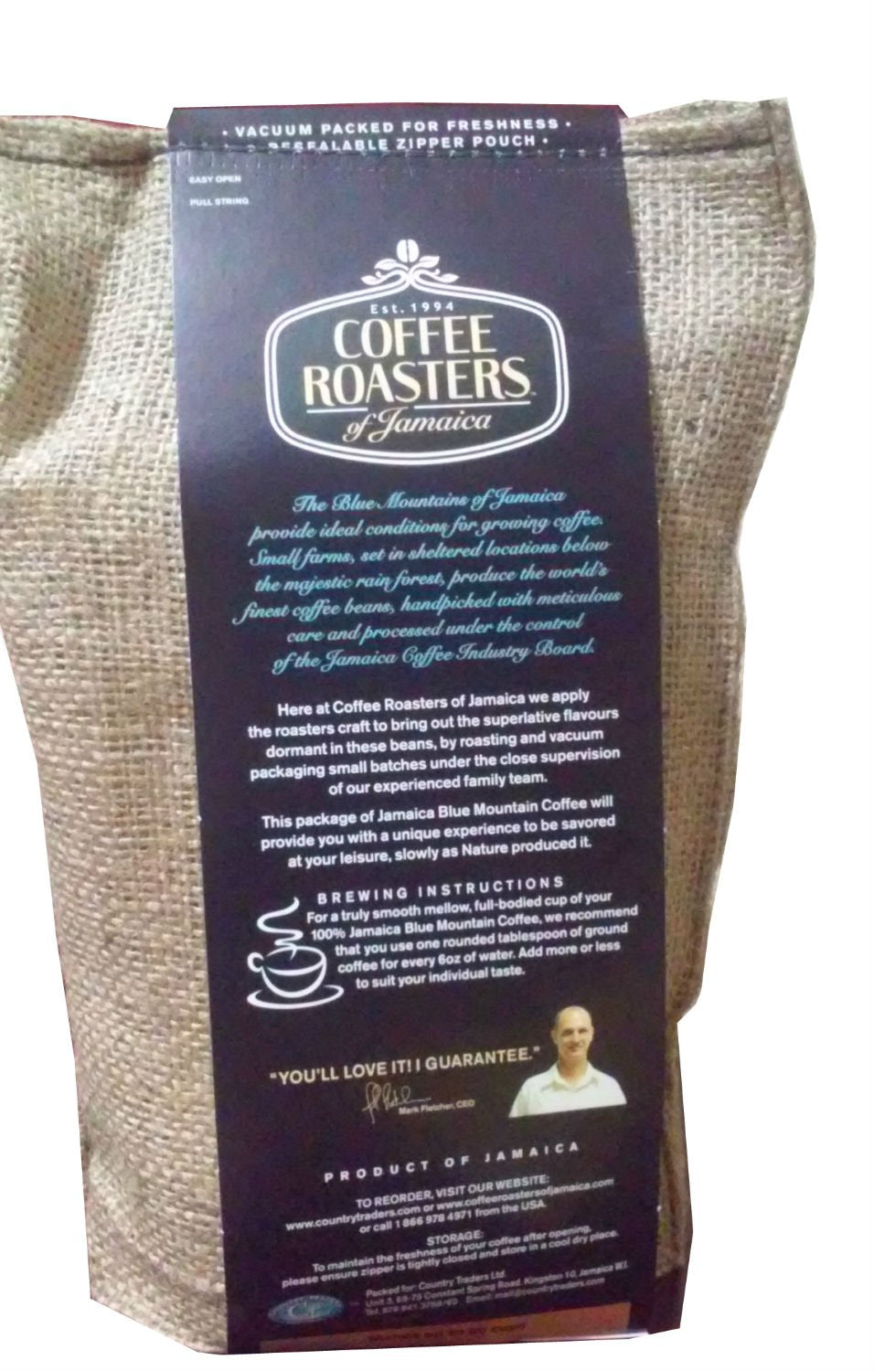 Coffee Roasters of Jamaica 16oz - 100% Jamaica Blue Mountain Ground Coffee