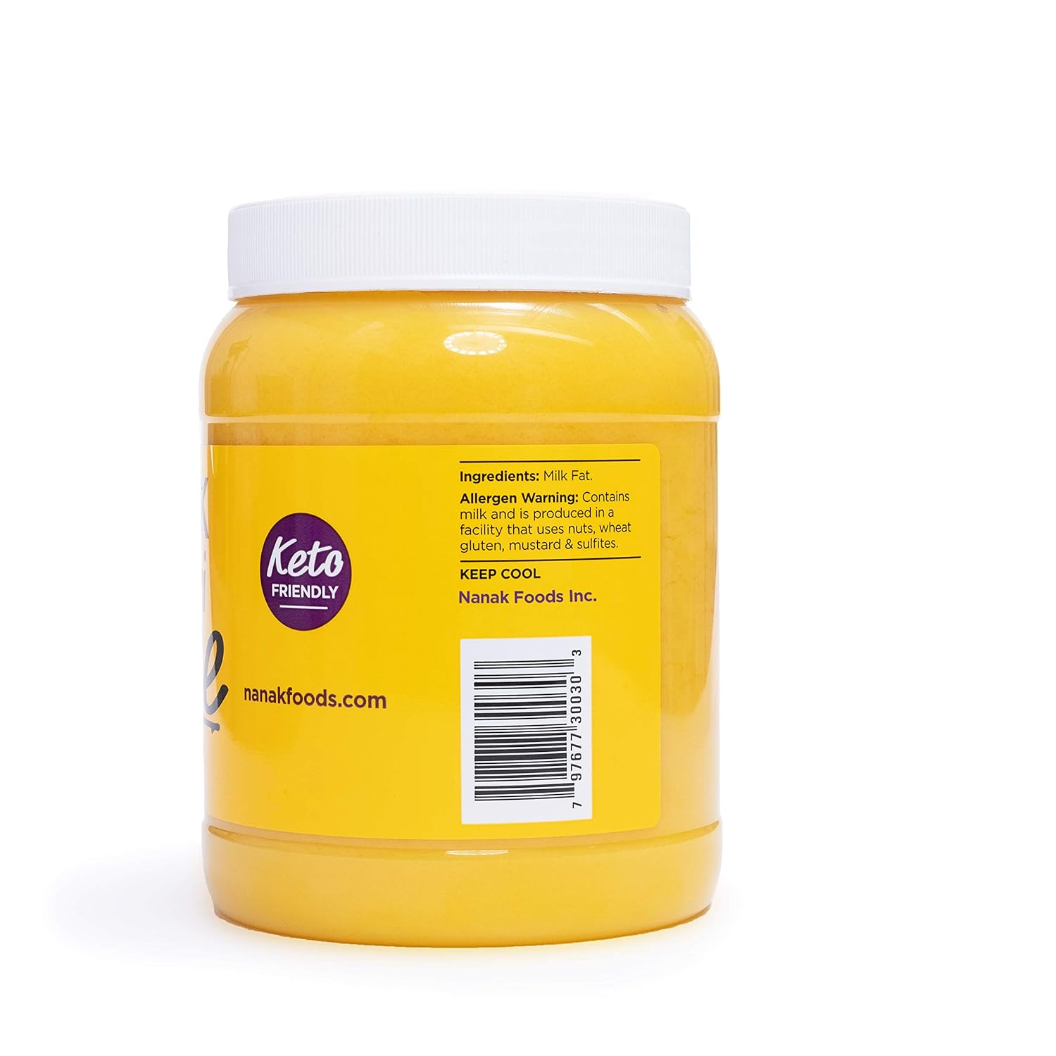 Nanak Pure Desi Ghee, Clarified Butter, 56-Ounce Jar