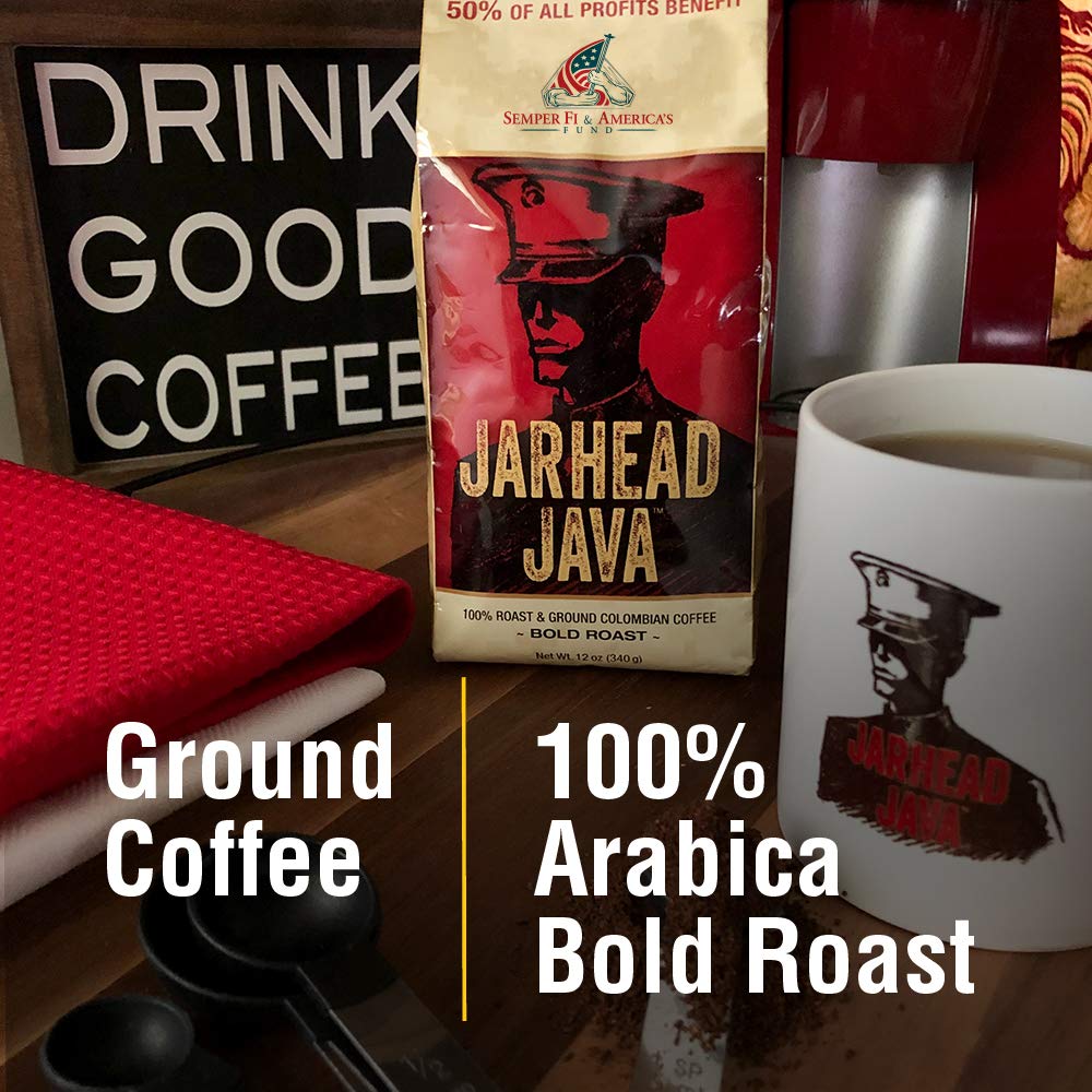 Jarhead Java Coffee (Bold Roast & Ground, 12-ounce)