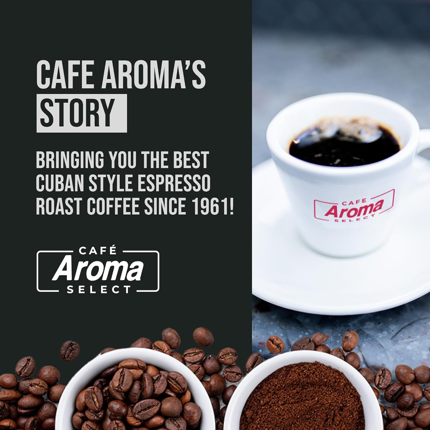Aroma Select Classic Blend, Ground Arabica Coffee, Medium Roast, Latte-Ready & Brew-Flexible, Enjoy Hot Or Iced, 12 Ounce (2 Pack)