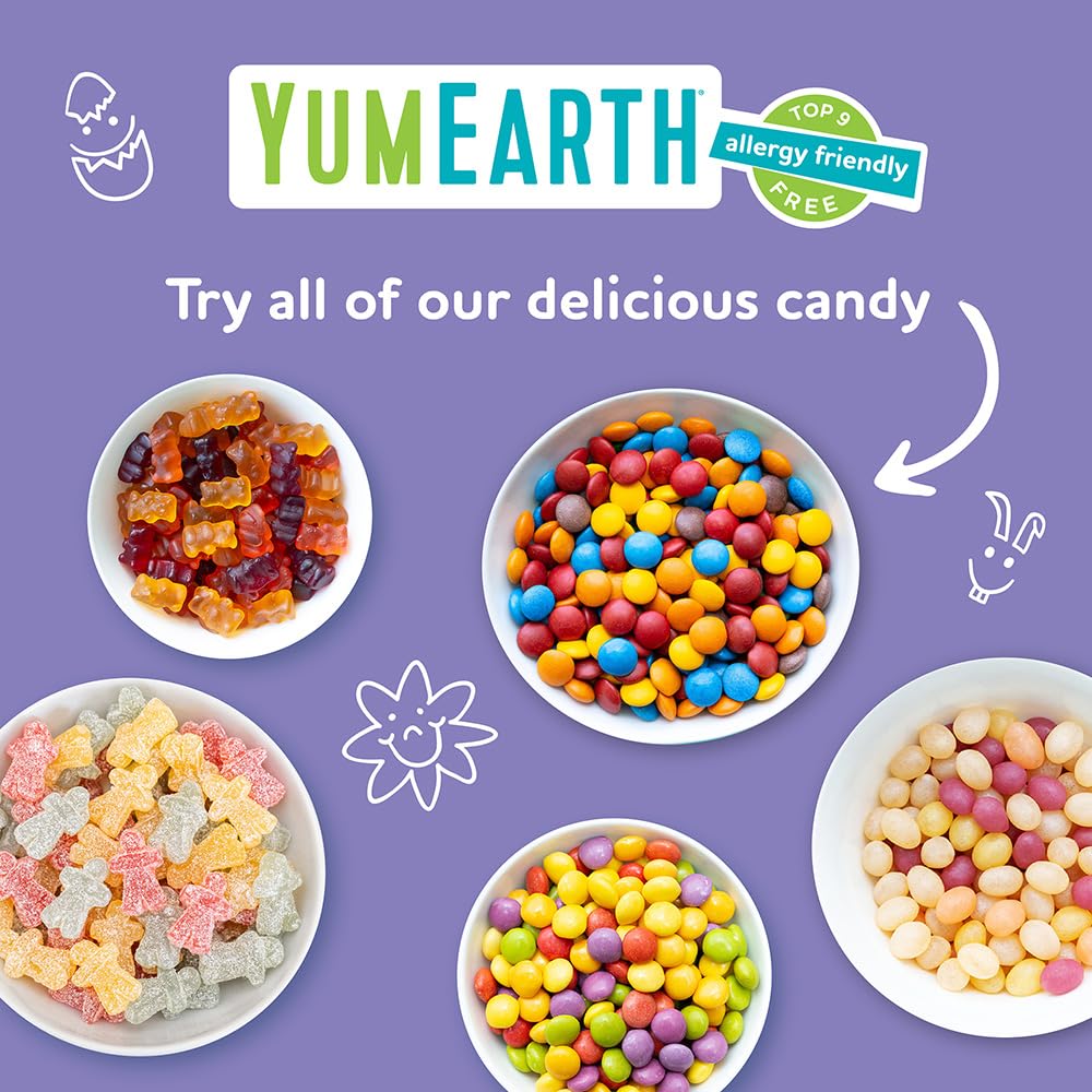 YumEarth Organic Easter Sour Littles Chewy Candy - Allergy Friendly (Top 9 Free), No Artificial Dyes or Flavors, Non GMO, Gluten Free, Vegan Candy Snacks - 4 Ounce (Pack of 1)