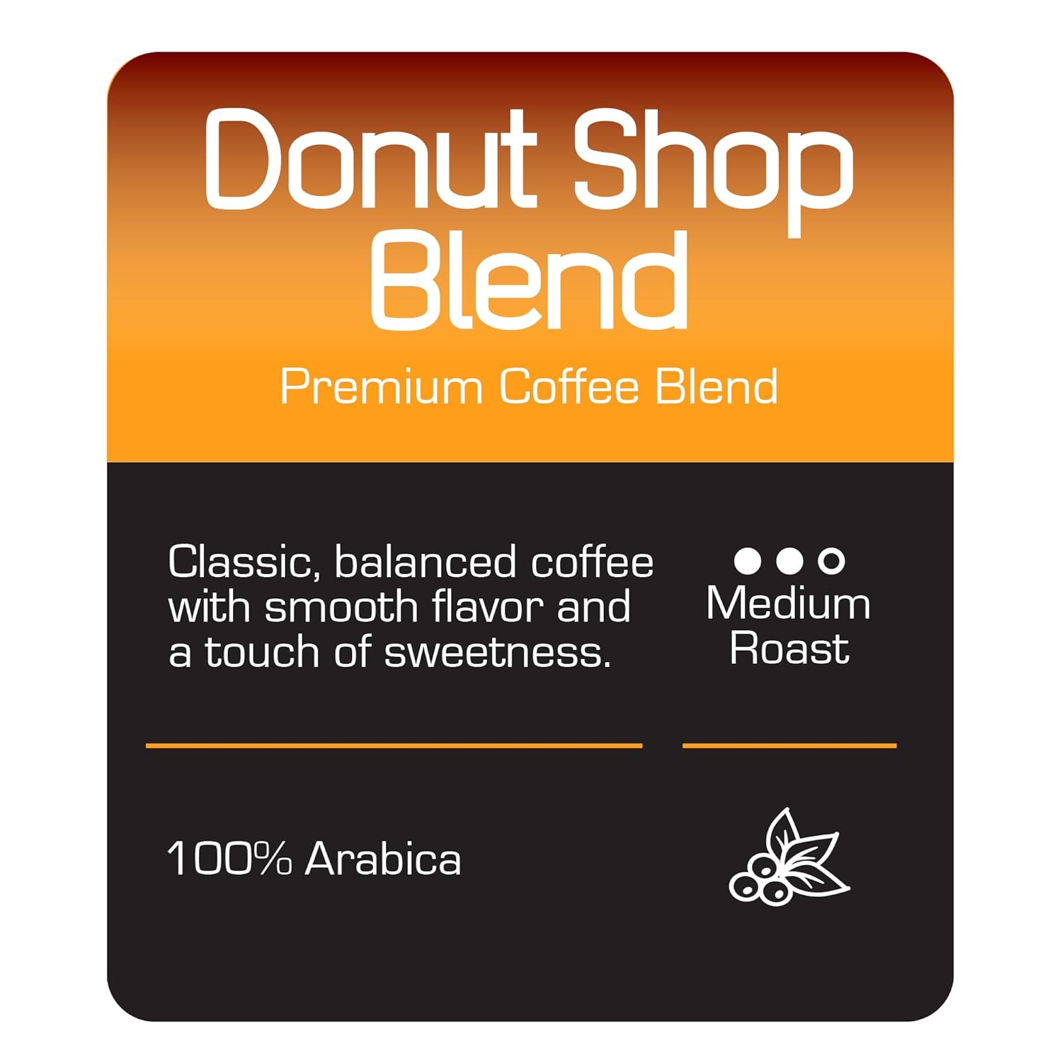 Roast Ridge Coffee 2.0 oz. Portion Pack Pre-Measured for Single Pot of Coffee, Donut Shop Blend, 40 Pouches