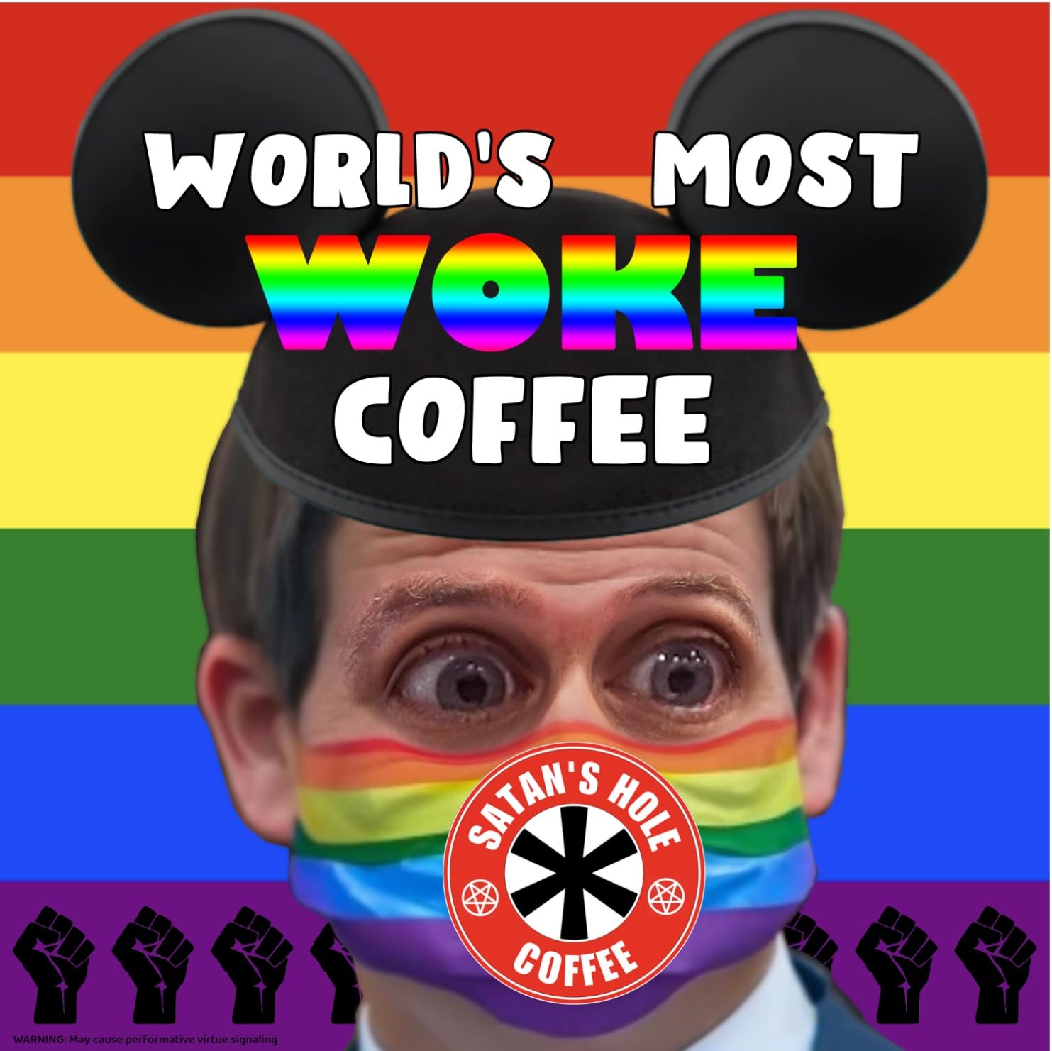 Satan’s Hole Beelzebean Dark Roast Coffee, Under-World's BEST Coffee, Fair Trade, Organic, 16 Ounce, Ground for Drip, Devilishly Delicious, Unscrupulously Dark, Wake the Hell up!