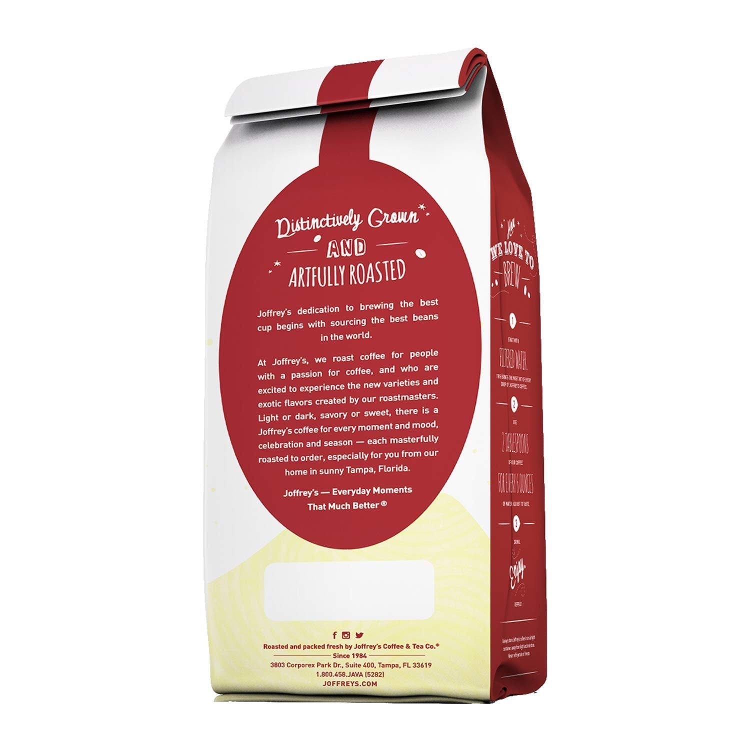 Joffrey's Coffee - Jamaican Me Crazy, Flavored Coffee, Artisan Medium Roast, Arabica Coffee Beans, Caramel, Vanilla, & Coffee Liqueur Flavor, Gluten-Free, Kosher, No Sugar (Ground, 16 oz)