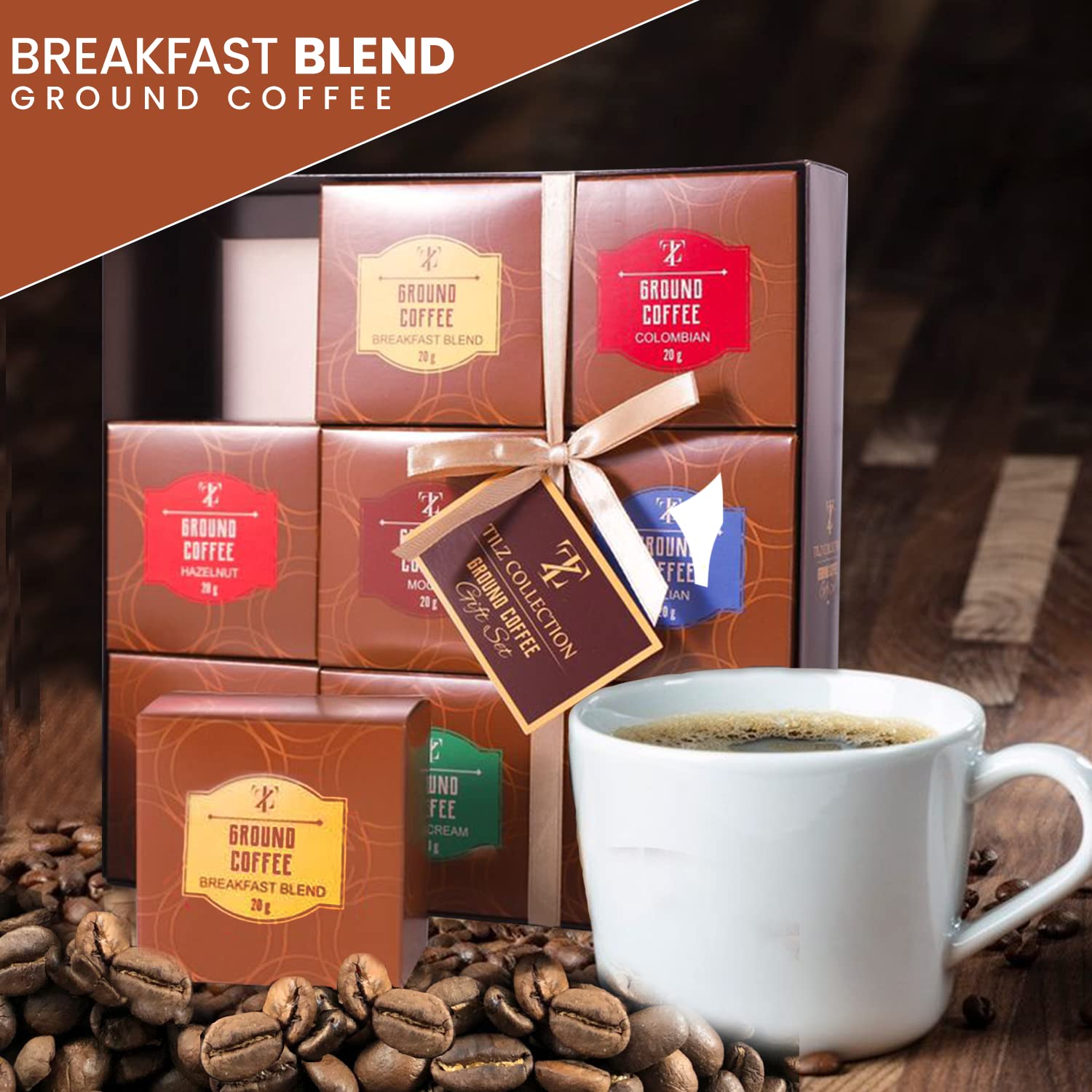 Coffee Gifts - Gourmet Coffee Gift Set |9 Ground Coffee Assortment Gift Set |Coffee Sampler Gift Set, Tasting Kit |Gifts For Coffee Lovers |Ground Coffee Gift Basket |Gifts For Men And Women