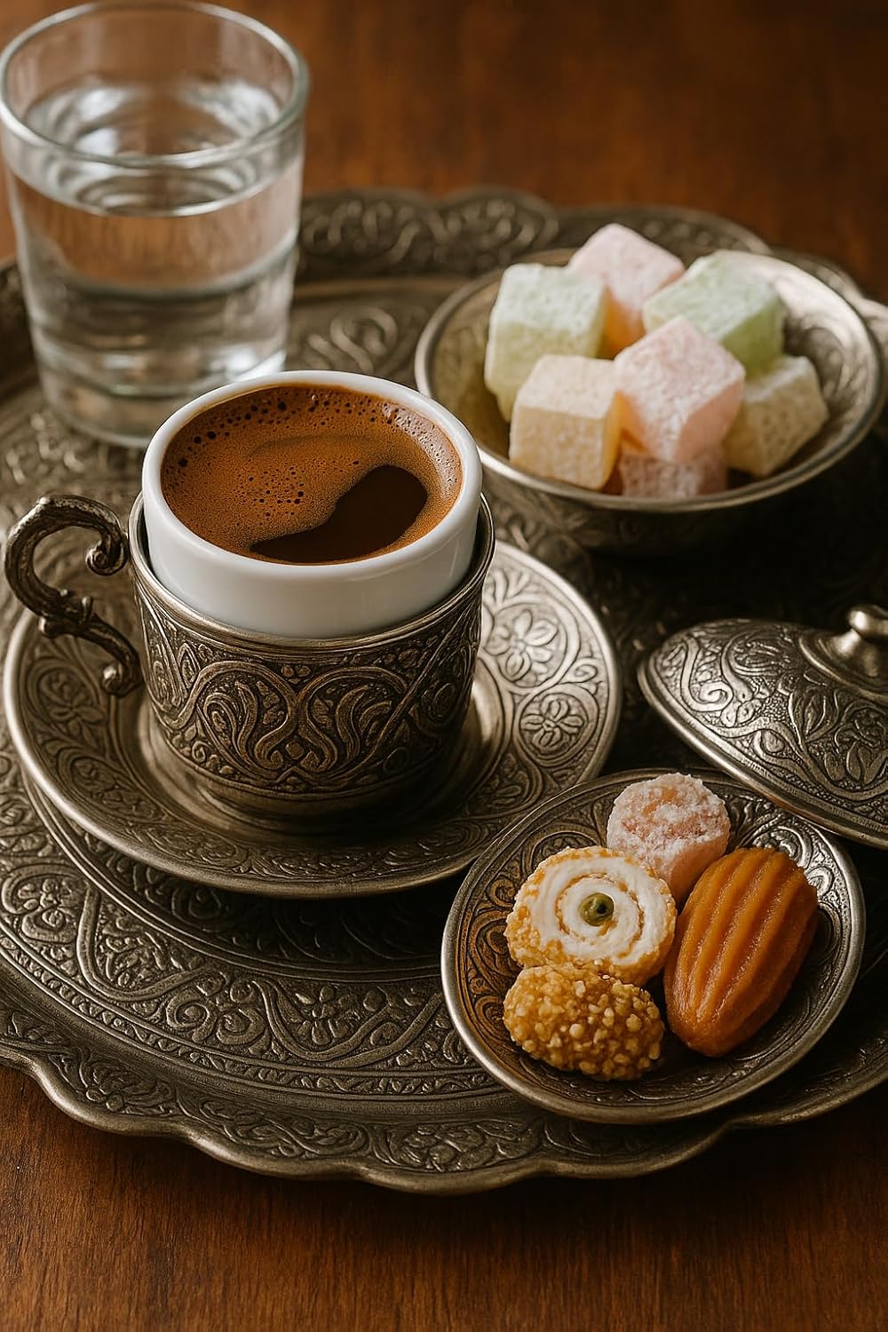 Sultan’s Coffee – Turkish Coffee | Finely Ground Arabica from El Salvador – Medium Roast, Rich Crema, Ideal for Cezve Brewing, 10 Ounces