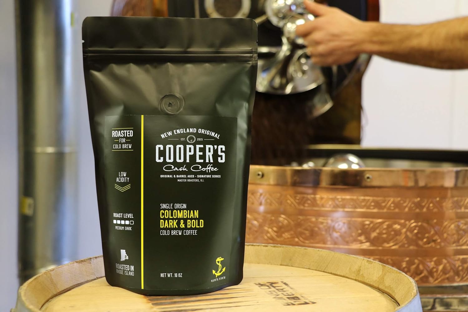 Organic Cold Brew Coffee - Guatemalan Coffee Beans - Ground, Medium Roast, 2lbs, and Colombian Reserve Single Origin Coarsely Ground Coffee - Dark Roast 1lb