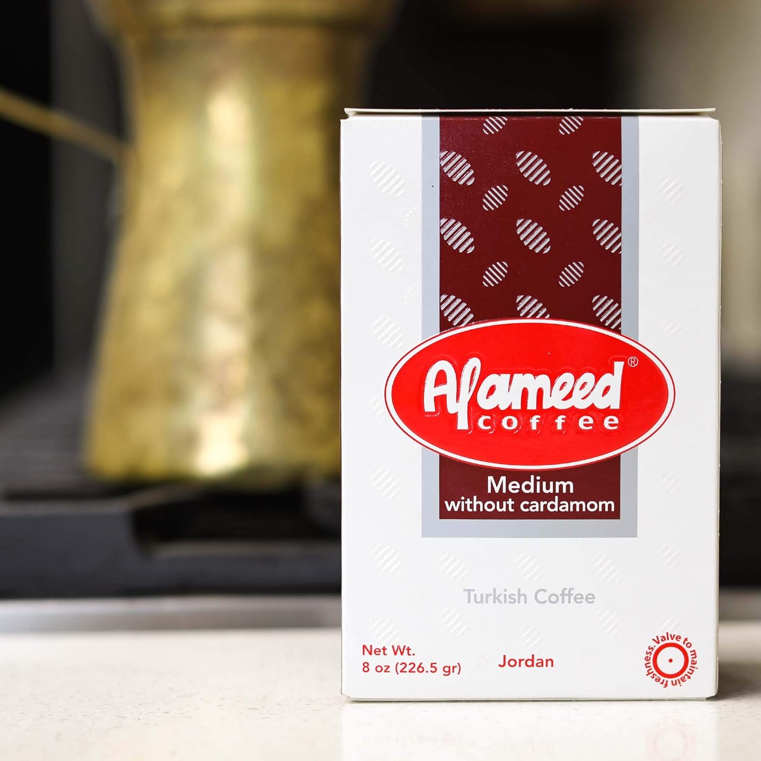 Al Ameed Coffee (Medium Roast without Cardamom, Pack - 1)