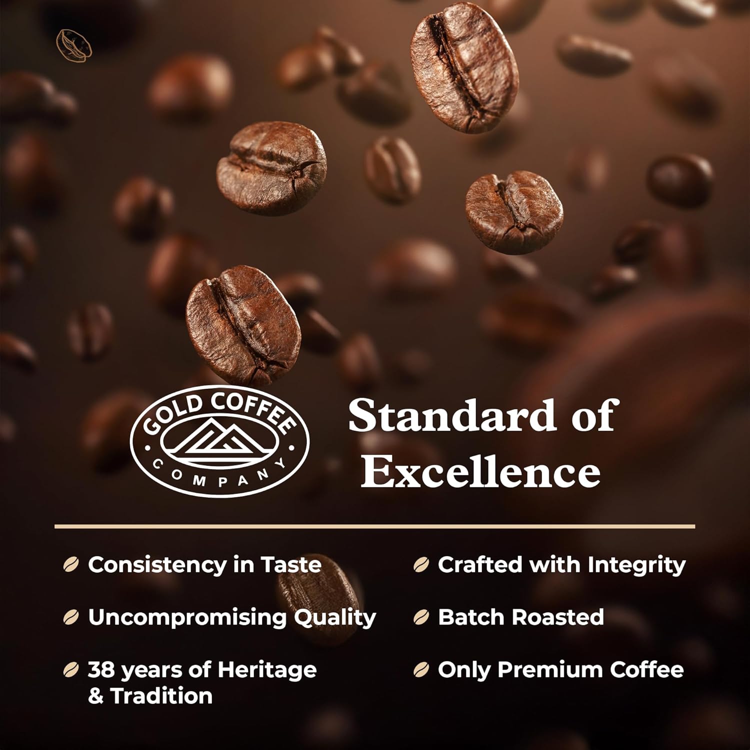 Gold Coffee | Premium Colombia Huila, Medium Roast Ground | 100% Colombian Coffee, 1 lb.