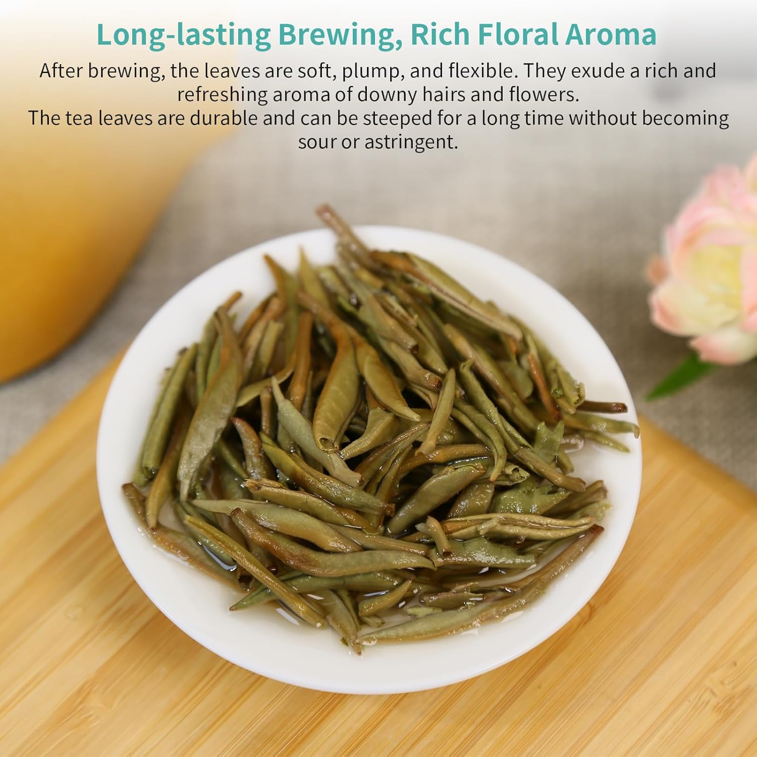 Yuexi White Tea Bai Hao Yin Zhen White Tea Loose Leaf 白毫银针 白茶 100g/3.52oz
