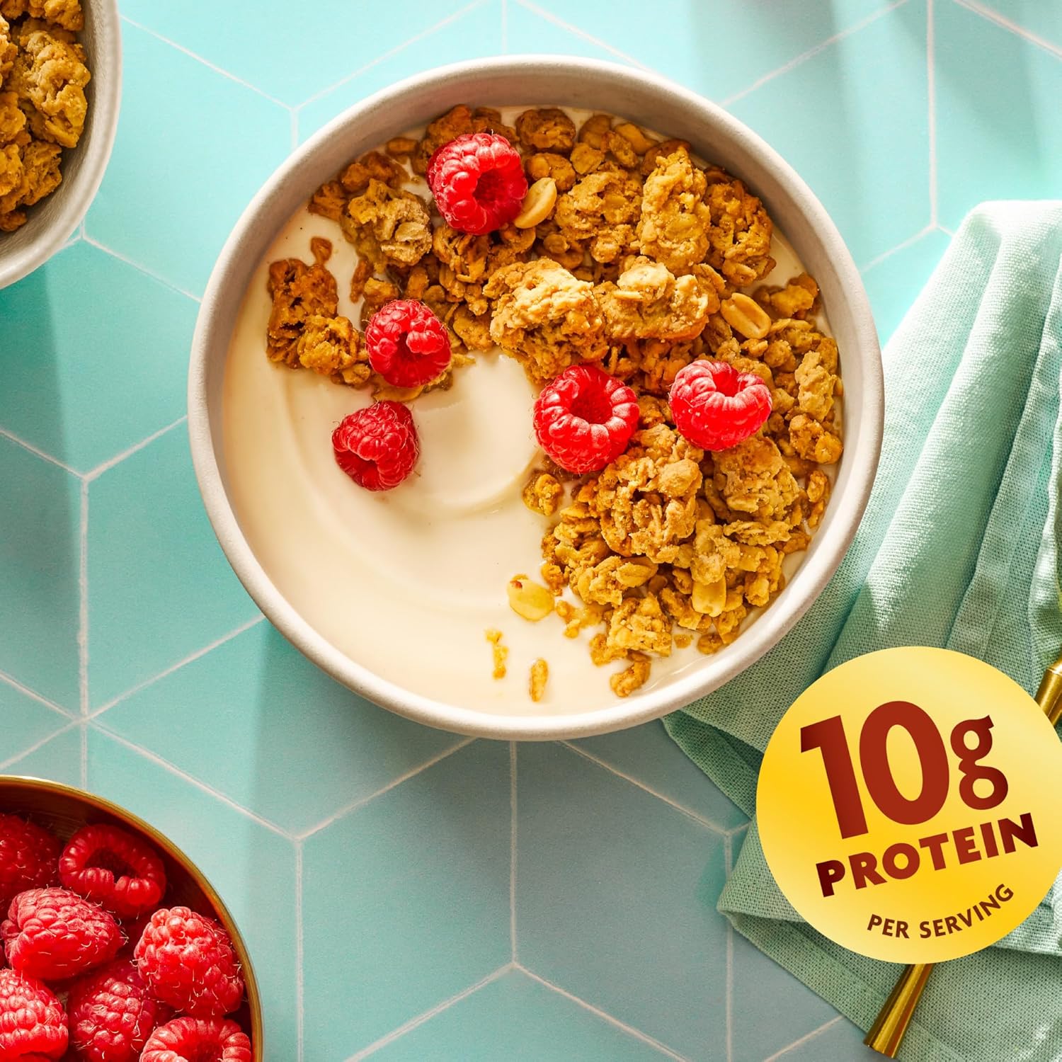 Love Crunch Organic Peanut Butter Protein Granola, 11 oz (Pack of 1), Non-GMO, by Nature's Path