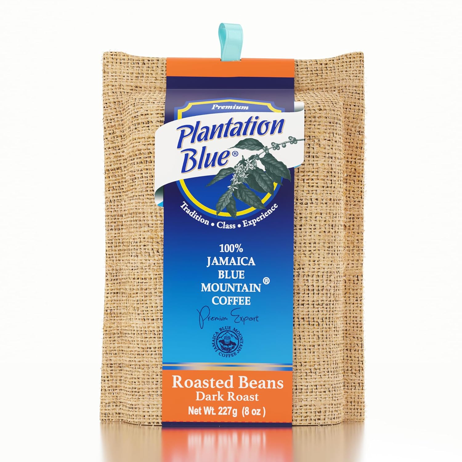 Plantation Blue Jamaica Blue Mountain Coffee Bundle – 8oz Dark Roast Whole Beans & 1lb Medium Roast Ground