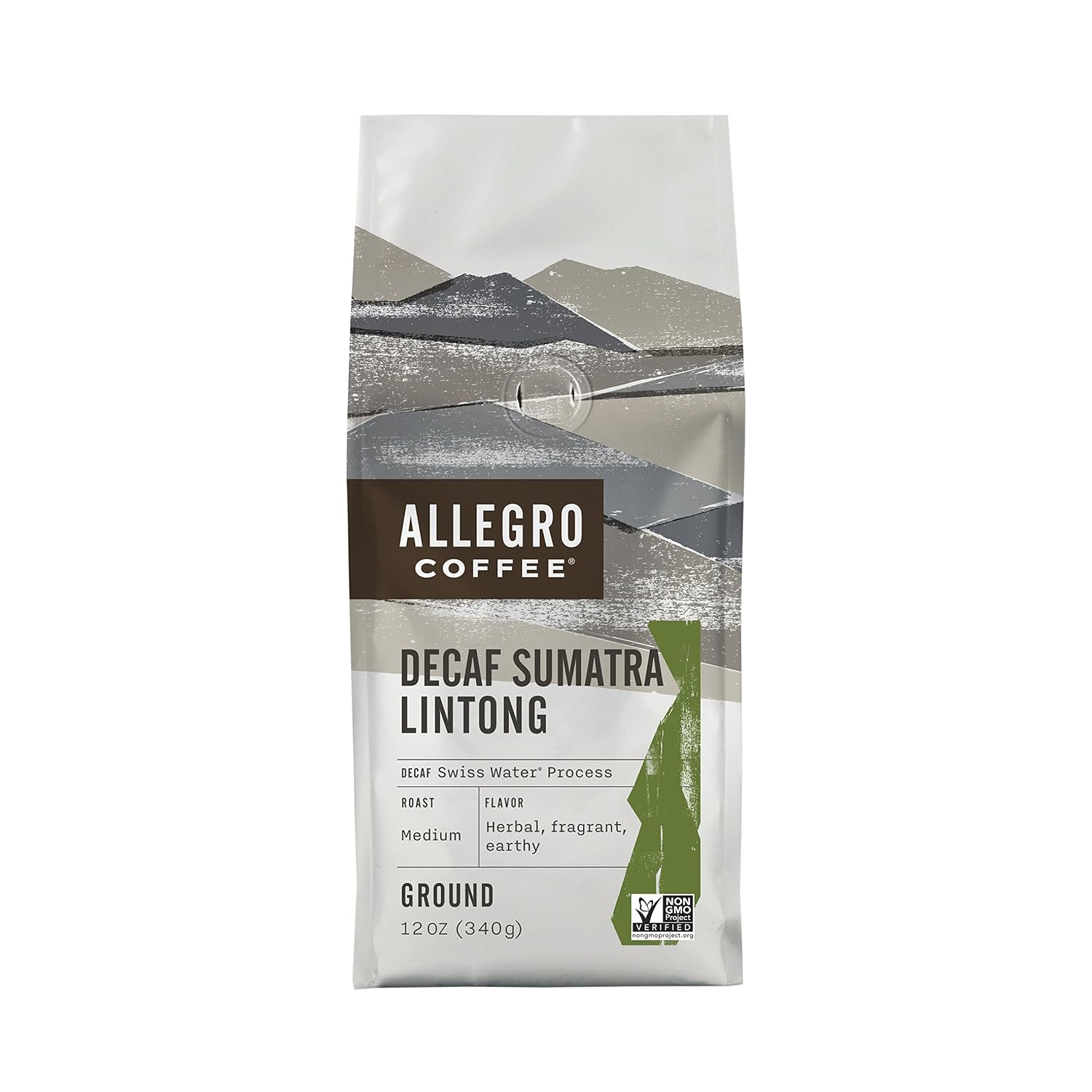 Allegro Coffee Decaf Organic French Roast Ground Coffee, 12 oz (Pack of 1)