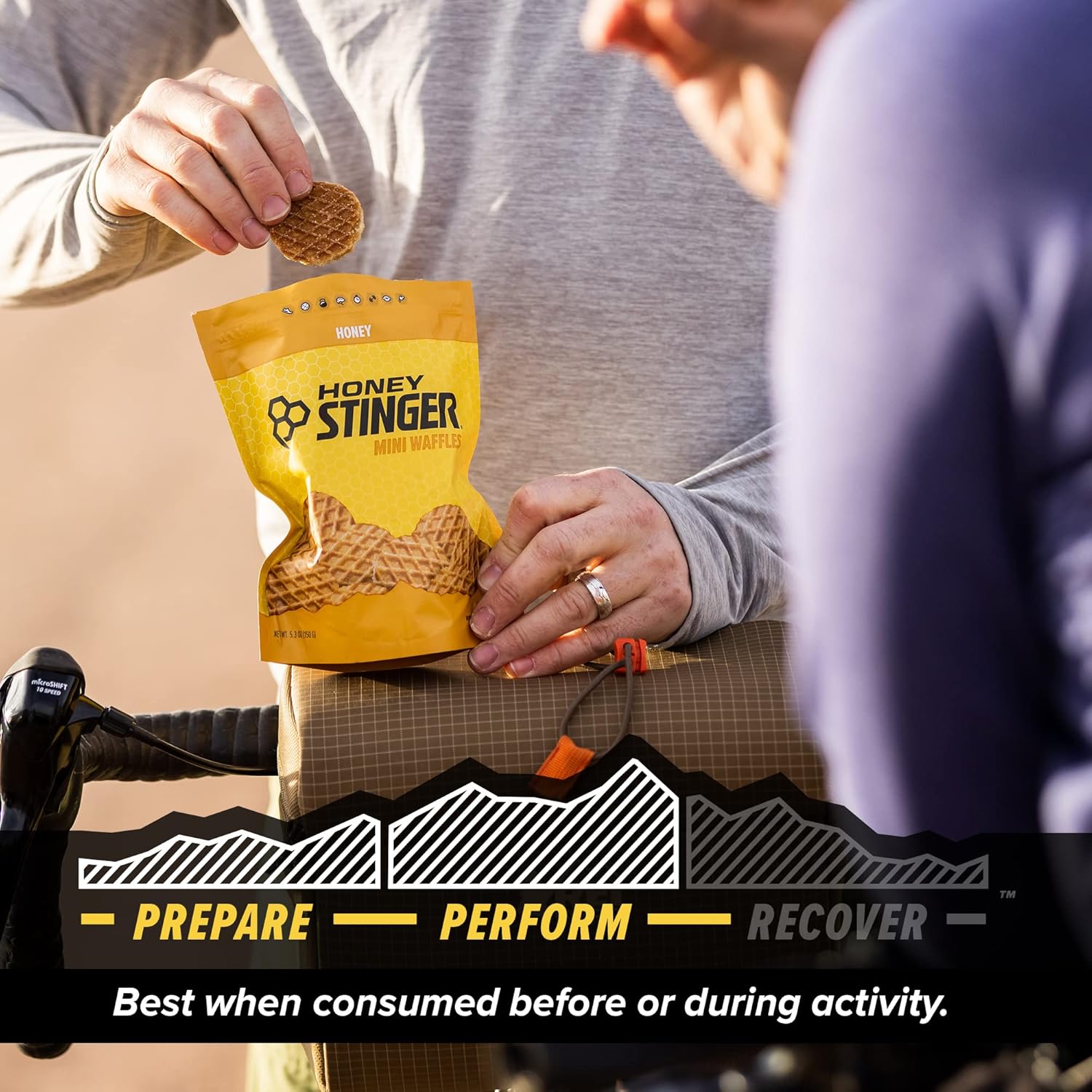 Honey Stinger Organic Mini Honey Waffles | Energy Stroopwafel for Exercise, Endurance and Performance | Sports Nutrition for Home & Gym, Pre and Post Workout | 1 Bag, 5.3 Ounce