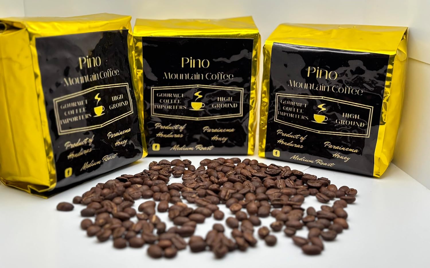 Honey Process Coffee 3-Pack – Premium Specialty Arabica, Smooth & Sweet Finish - Whole Bean