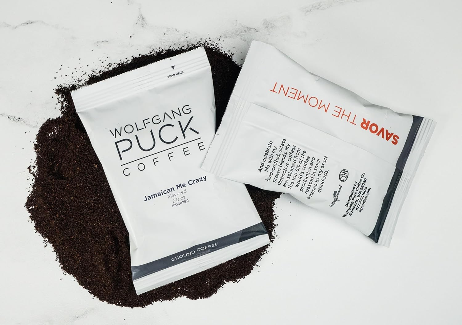 Wolfgang Puck Coffee, Jamaican Me Crazy, 2.0 ounce Portion Packs, 18 count (Pack of 1)
