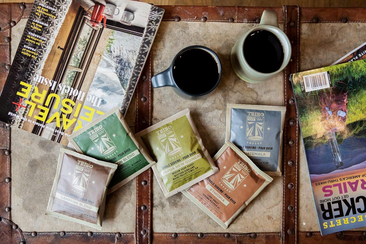 Tribo Coffee Single-Serve Portable Pour Over Drip Coffee | The Privateer Classic Bundle | 15-servings