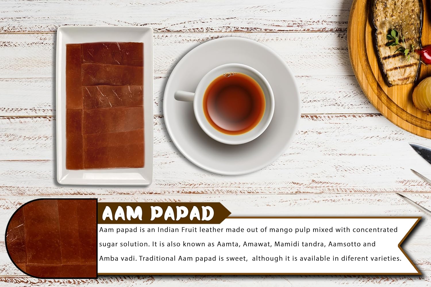 Rani Aam Papad (Mango Fruit Snack) 5.25oz (150g) ~ All Natural | Vegan | Gluten Friendly | Kosher | Indian Origin & Taste