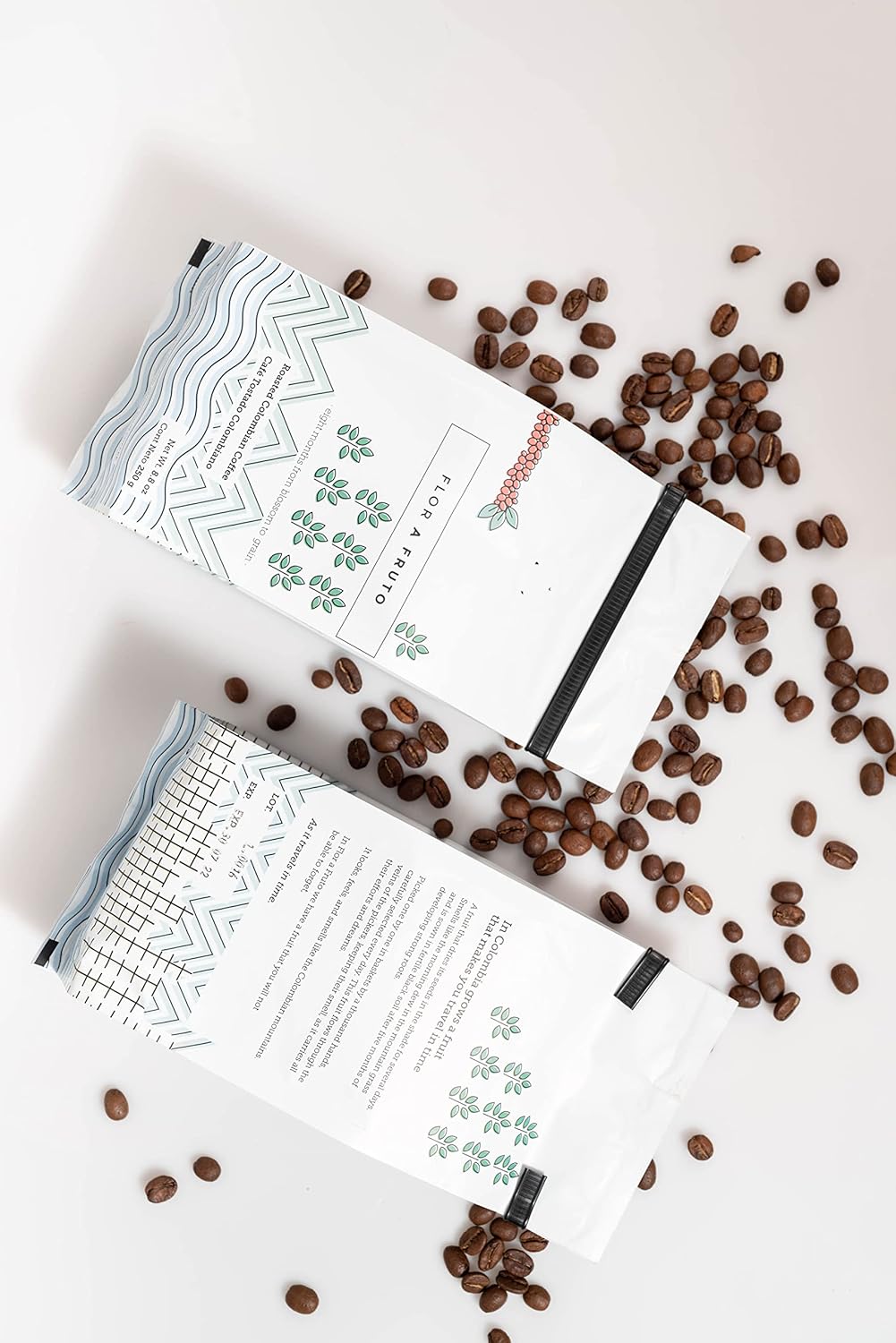Flor a Fruto, Colombian Premium Ground Roasted Coffee | Cultivated in High Altitude Mountains | 250 gram Bag
