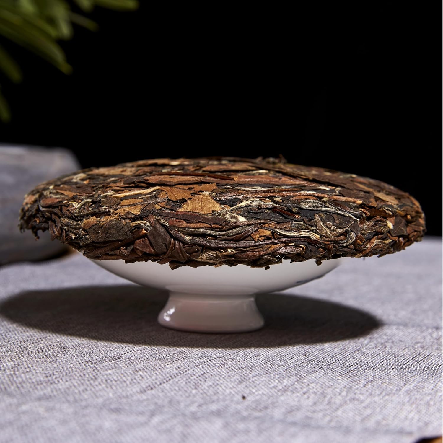 ChaWuWarmSun-ShouMei White Tea Cake,100g/3.52oz,FuDing Shou Mei Bai Cha Chinese Tea