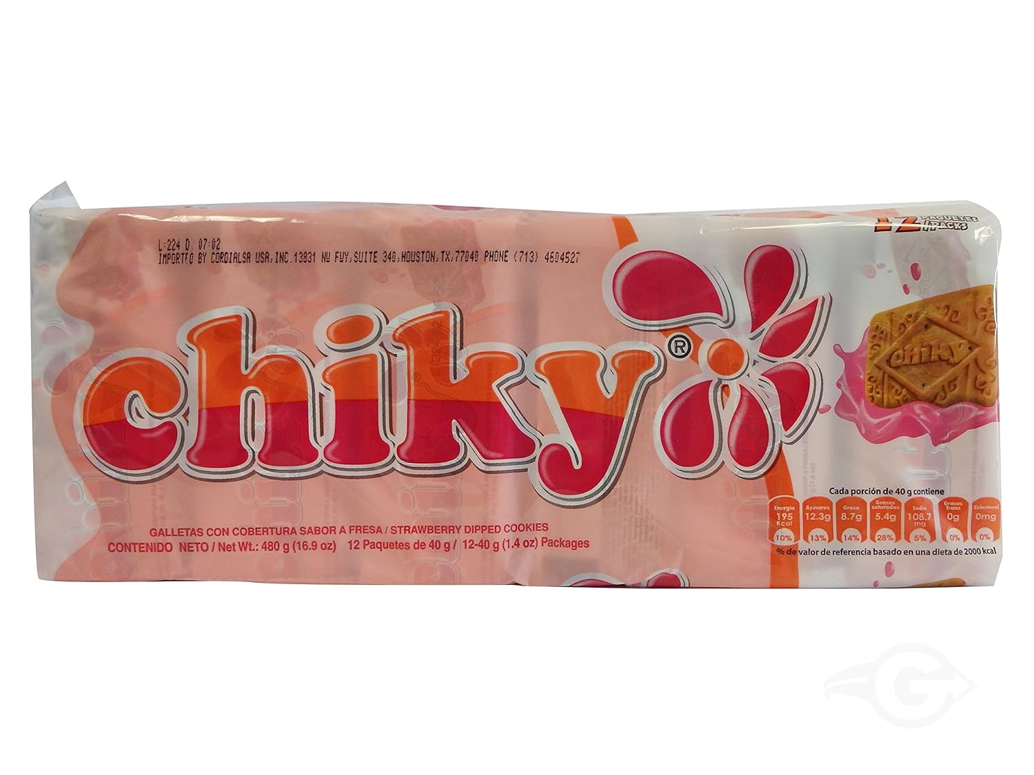 Pozuelo Chiky Strawberry Cookie 16.9 oz - Galletas de Fresa (Pack of 1)