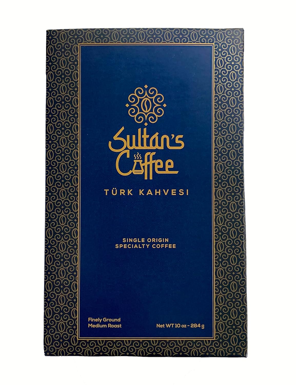 Sultan’s Coffee – Turkish Coffee | Finely Ground Arabica from El Salvador – Medium Roast, Rich Crema, Ideal for Cezve Brewing, 10 Ounces
