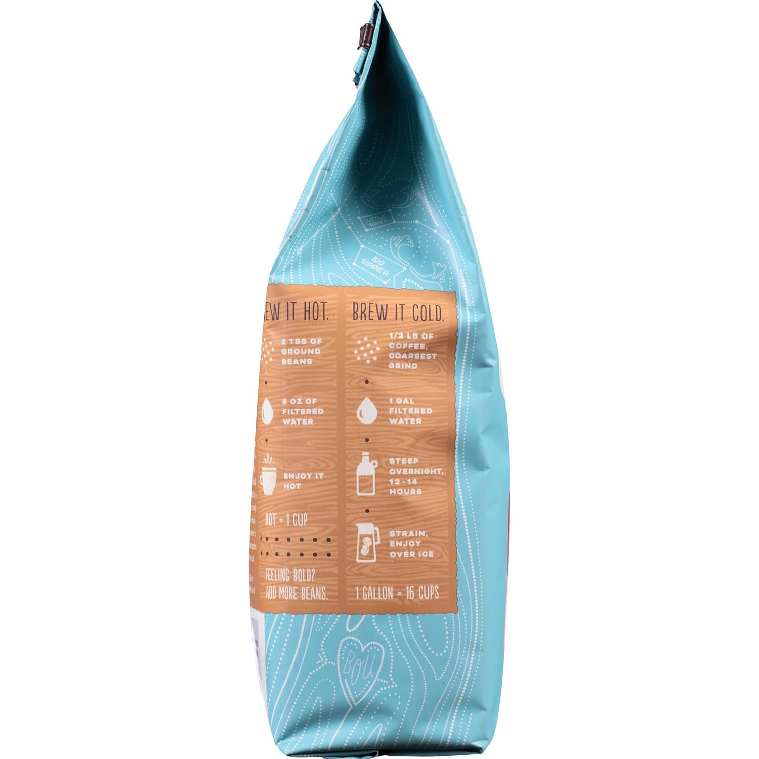 Caribou Coffee, Mahogany Dark Roast, 20 oz. Bag, Dark Roast Blend of El Salvador, Sumatra, & Guatemala Coffee Beans, Earthy, Dark, & Bold, with A Raw Sugar Finish, Arabica Coffee; Sustainable Sourcing