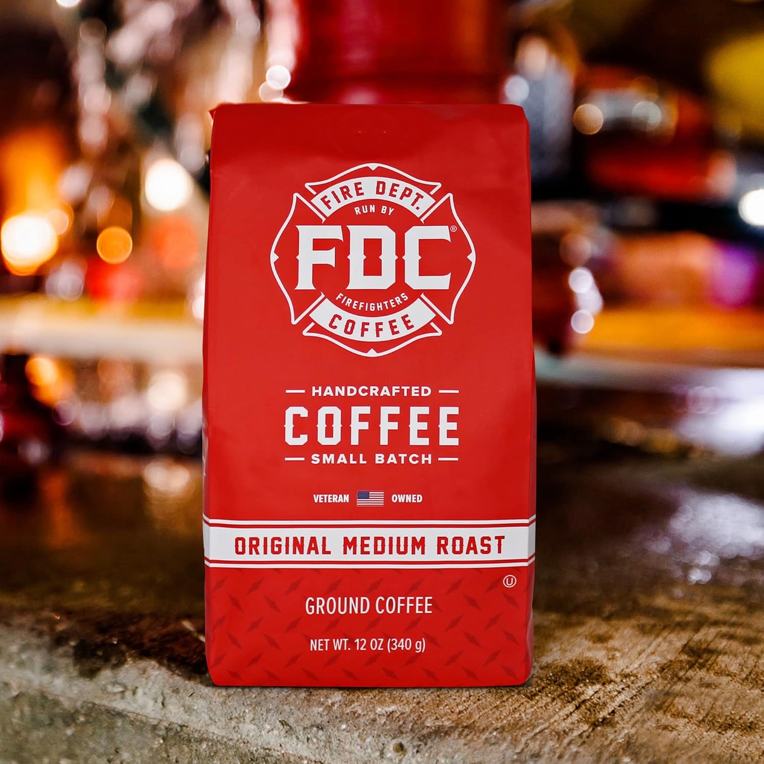 Fire Department Coffee - Veteran Owned - Original Blend & Dark Roast Ground Coffee Bundle - Medium & Dark Roast - Roasted in the USA - Handcrafted Coffee - 2x12 oz Bags