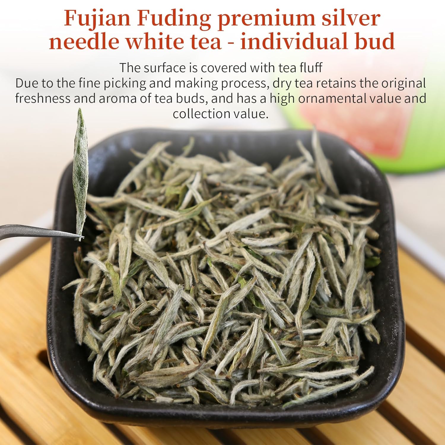 Yuexi Silver Needle White Tea Loose Leaf Premium Silver Needle Tea Authentic Fuding White Tea Core Origin Bai Hao Yin Zhen Tea First Pick 白茶 白毫银针 福鼎白茶 80g/2.82oz