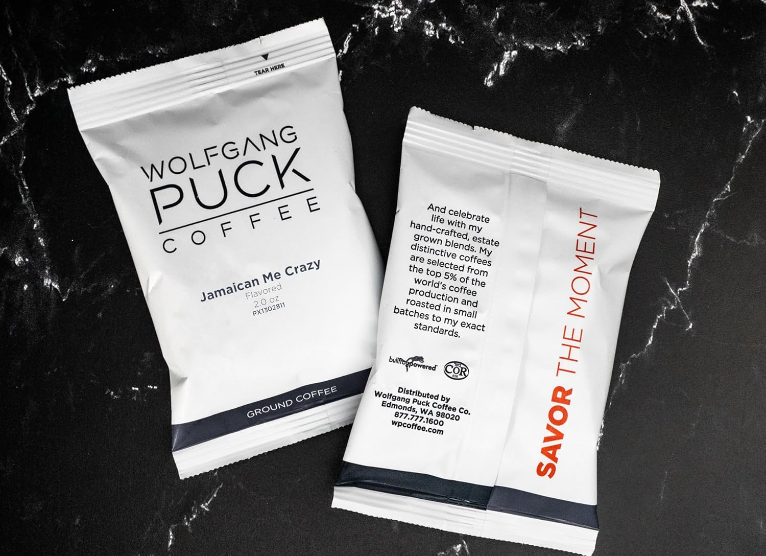 Wolfgang Puck Coffee, Jamaican Me Crazy, 2.0 ounce Portion Packs, 18 count (Pack of 1)