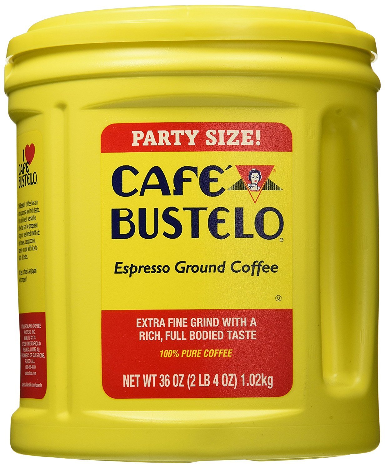 Cafe Bustelo Coffee Espresso, 36-Ounce Cans (Pack of 2)