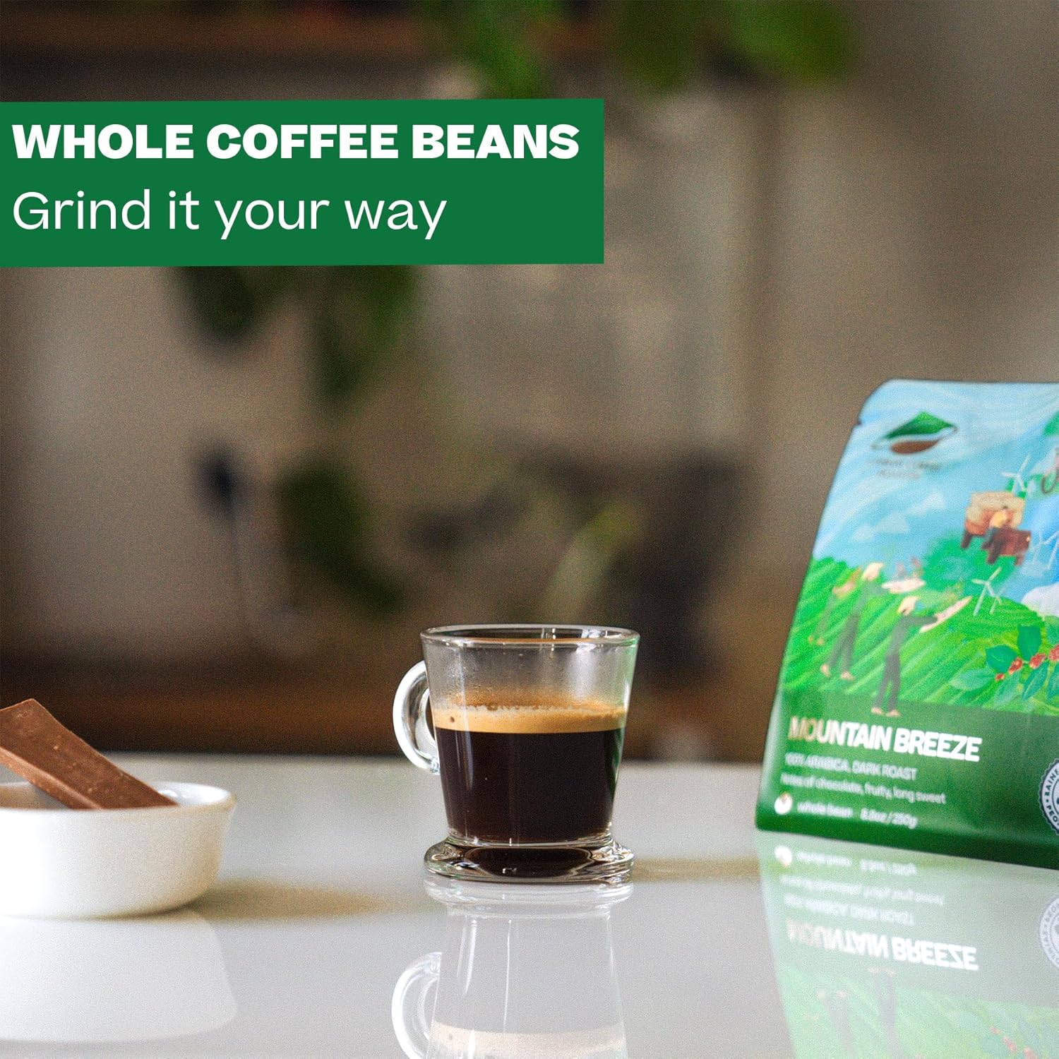 Conihat Coffee Vietnamese Premium Drip Bags Bundle with 100% Arabica Whole Bean Coffee, Dark Roast, 16 Oz Bag, Single Origin, Rainforest Alliance