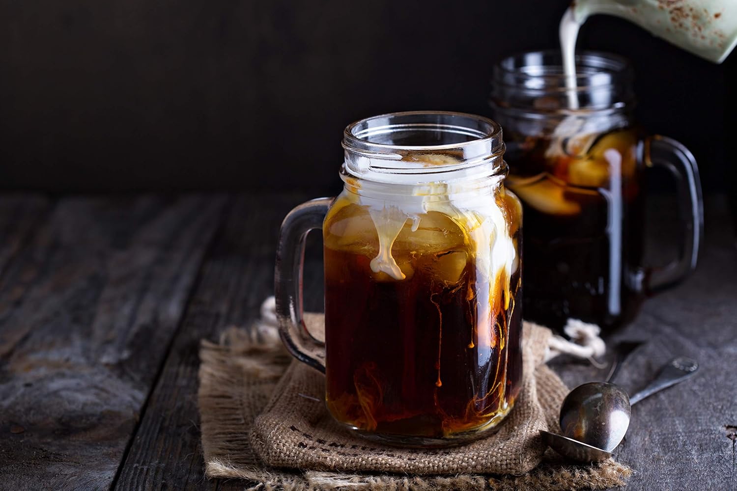 Organic Cold Brew Coffee - Guatemalan Coffee Beans - Ground, Medium Roast, 2 lb, and Single Origin Peruvian Coarsely Ground - Medium Roast 1lb