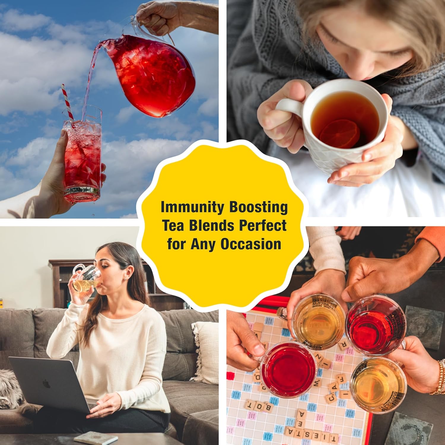 Tiesta Tea - Cranberry Hibiscus Rooibos Tea | Fireberry | Loose Leaf | Herbal Blend with Hibiscus, Cranberry, Currants & Rooibos | Enjoy Hot or Iced | 1.7oz Resealable Pouch, 25 Cups