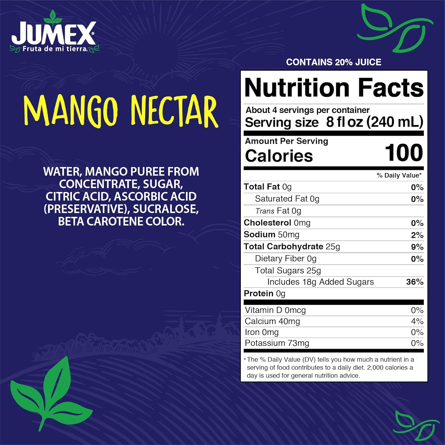 Jumex Mango Nectar 32.4 Fl oz (Pack of 12)