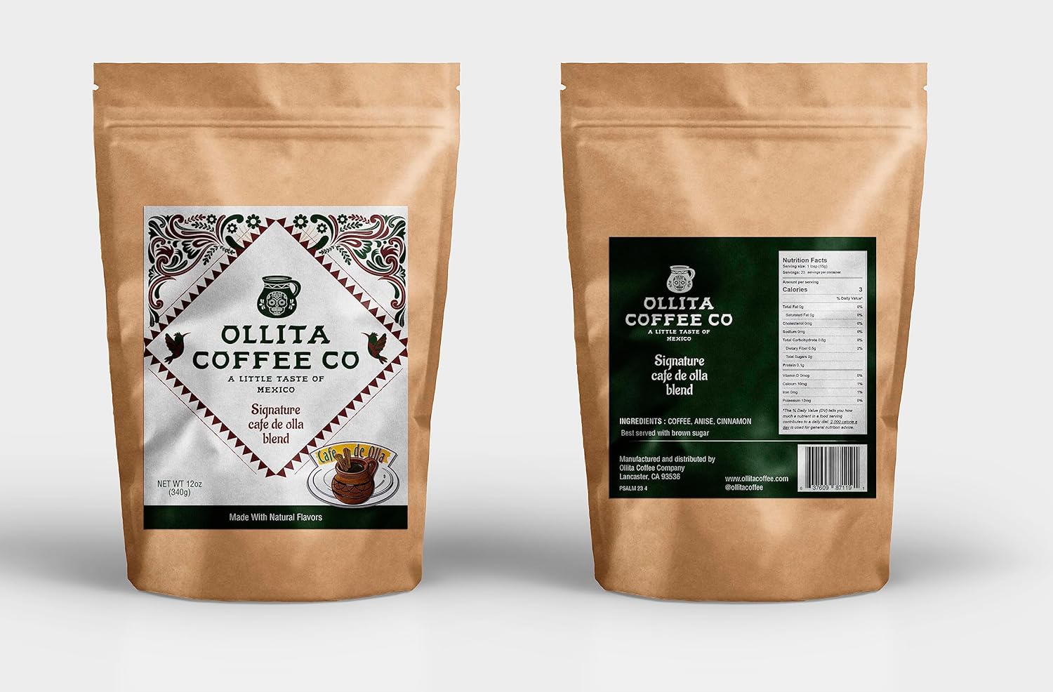 Cafe de Olla Bag (Sugar Free) Ollita Coffee