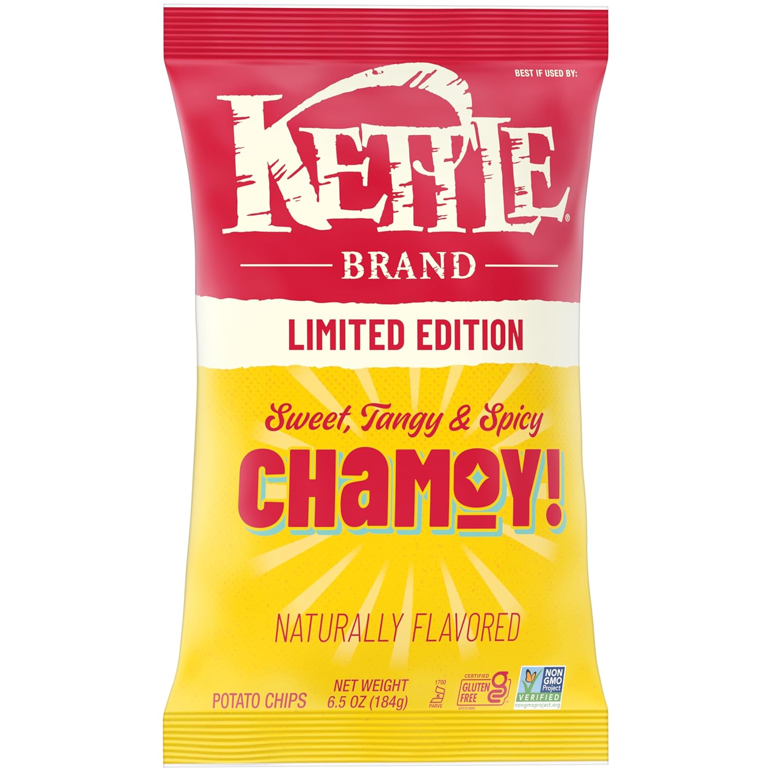 Kettle Brand Limited Edition Chamoy Flavored Potato Chips, 6.5 Oz Bag