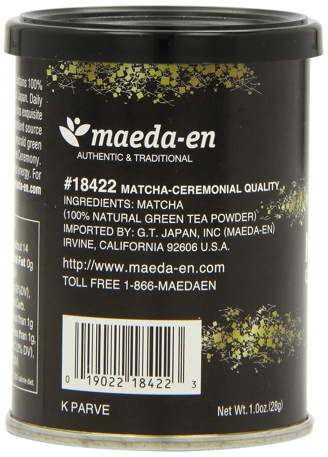 Maeda-En Matcha Ceremonial Quality Green Tea Powder, 1-Ounce