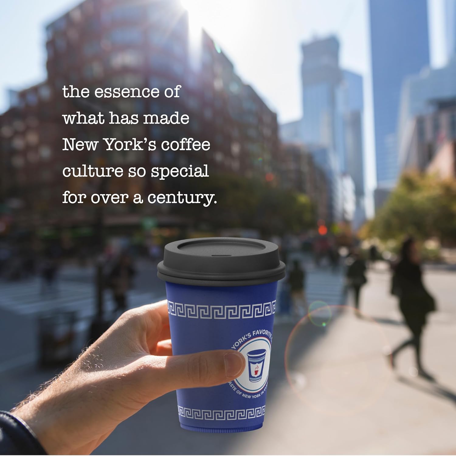 New York's Favorite Coffee - Ground Coffee 12oz (Pack of 1), Medium Roast & Pour Over Coffee Maker