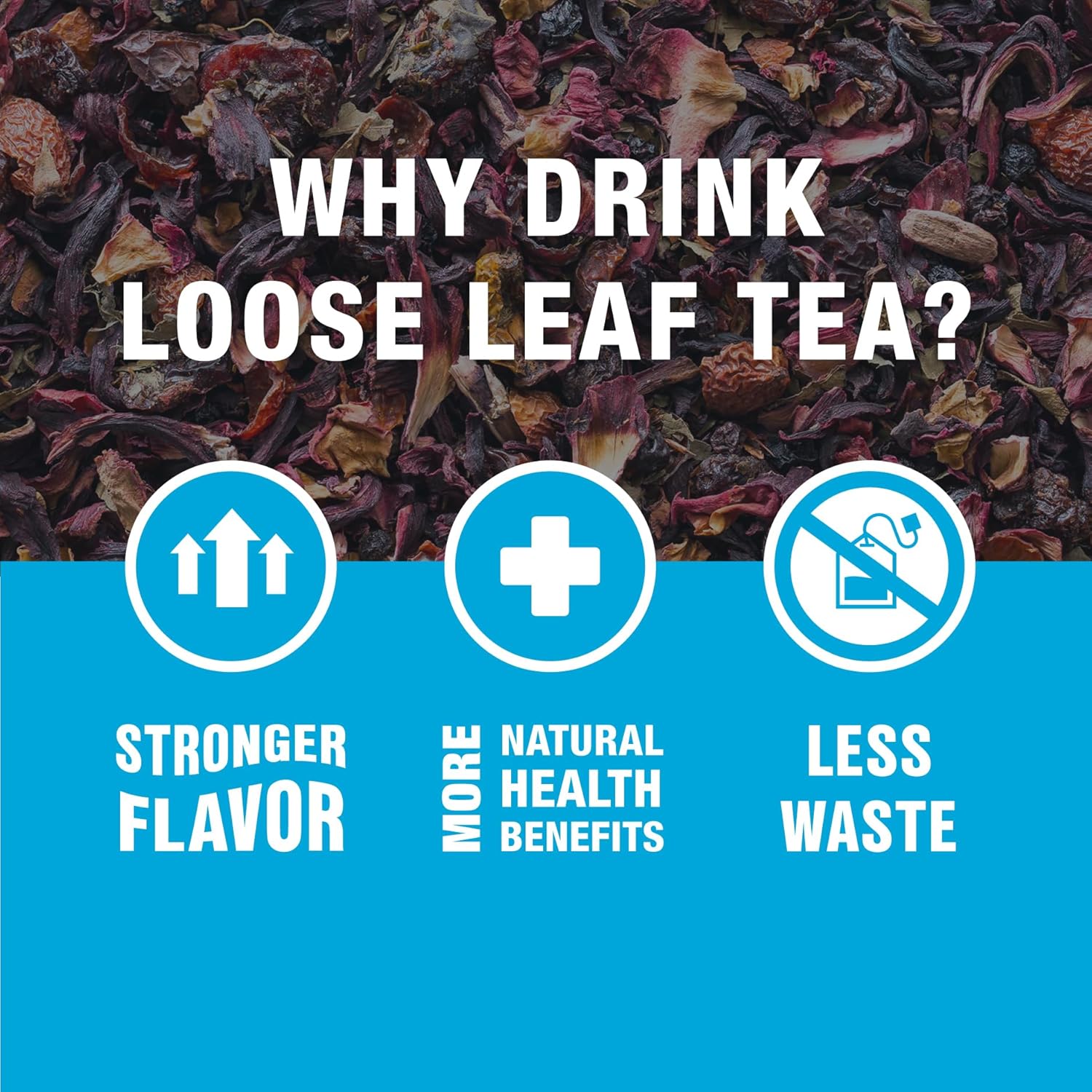 Tiesta Tea - Cranberry Hibiscus Rooibos Tea | Fireberry | Loose Leaf | Herbal Blend with Hibiscus, Cranberry, Currants & Rooibos | Enjoy Hot or Iced | 1.7oz Resealable Pouch, 25 Cups