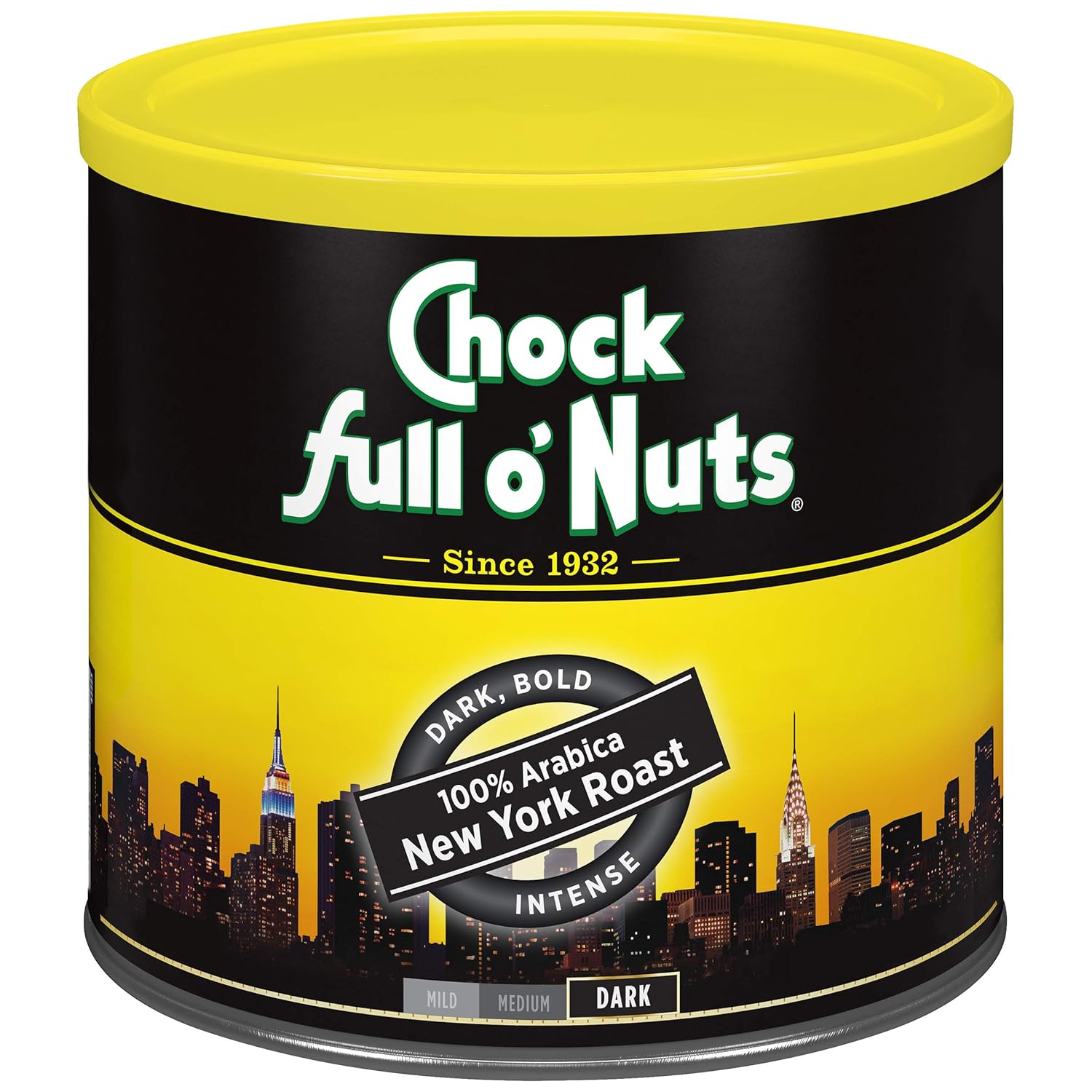 Chock Full o’Nuts Original Roast Ground Coffee, Medium Roast – Coffee Beans – Smooth, Full-Bodied Medium Blend with A Rich Flavor (26 Oz. Can)