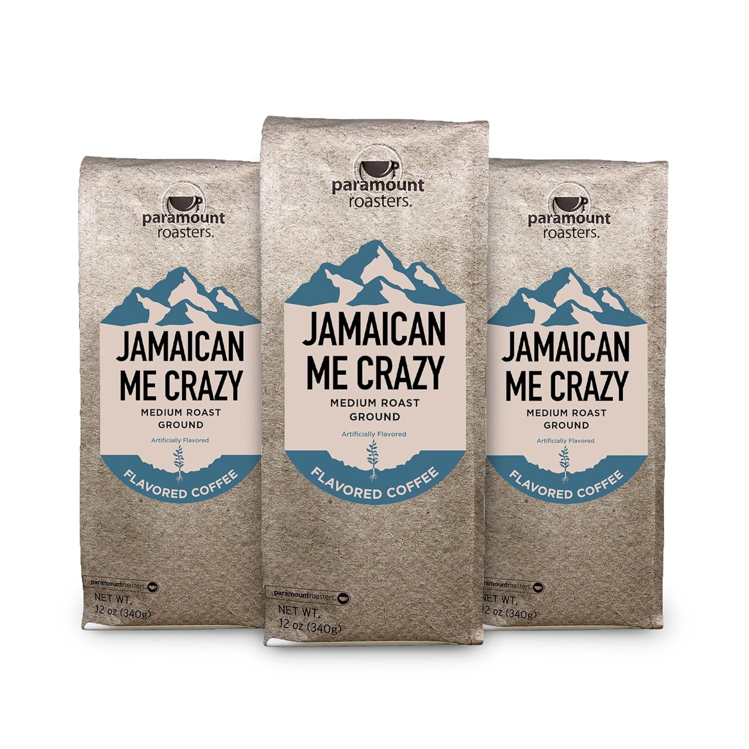 Paramount Roasters Jamaican Me Crazy Ground Coffee, 12 oz, Pack of 3