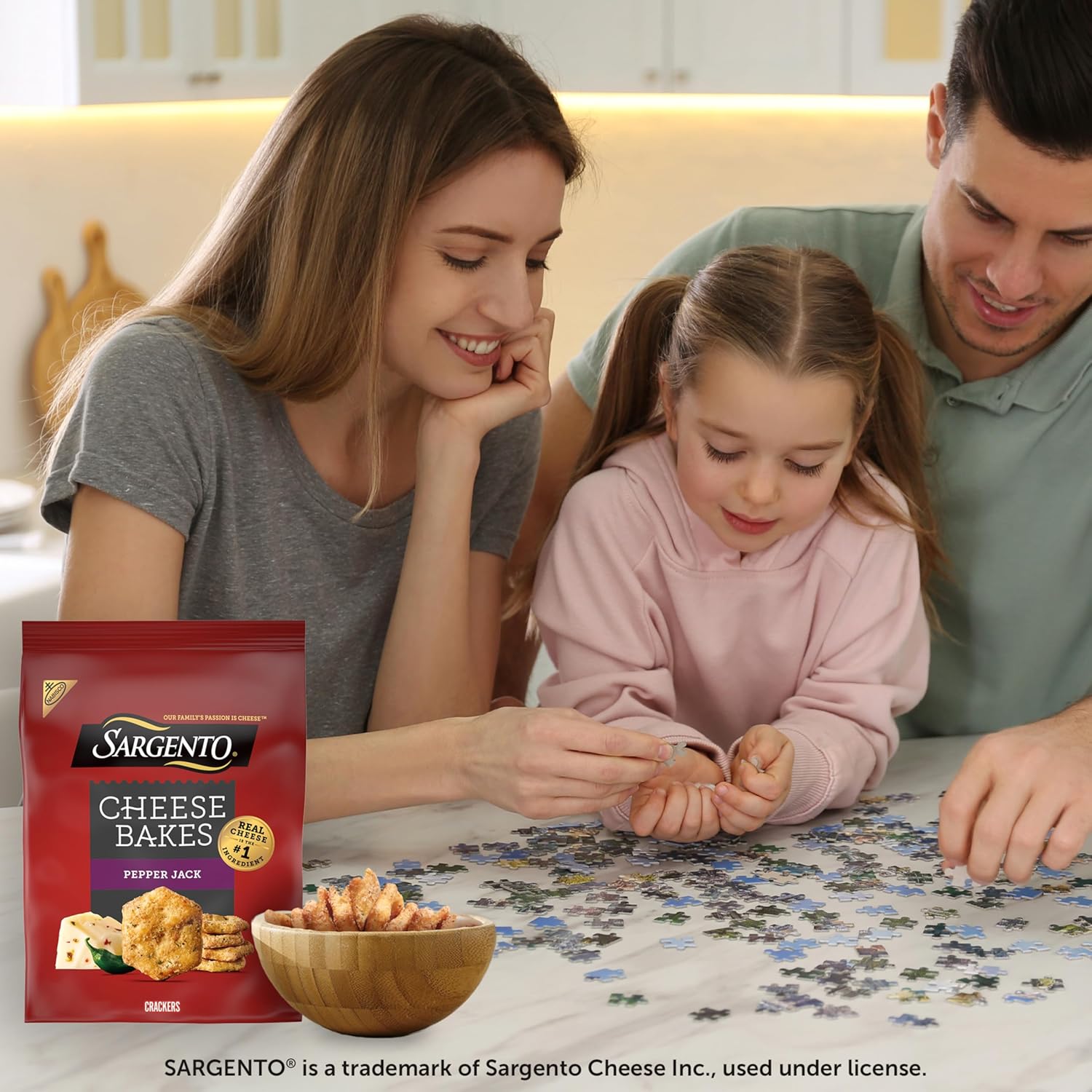 Sargento® Cheese Bakes Pepper Jack Crackers, Cheese Crackers, 6-4.5 oz Bags