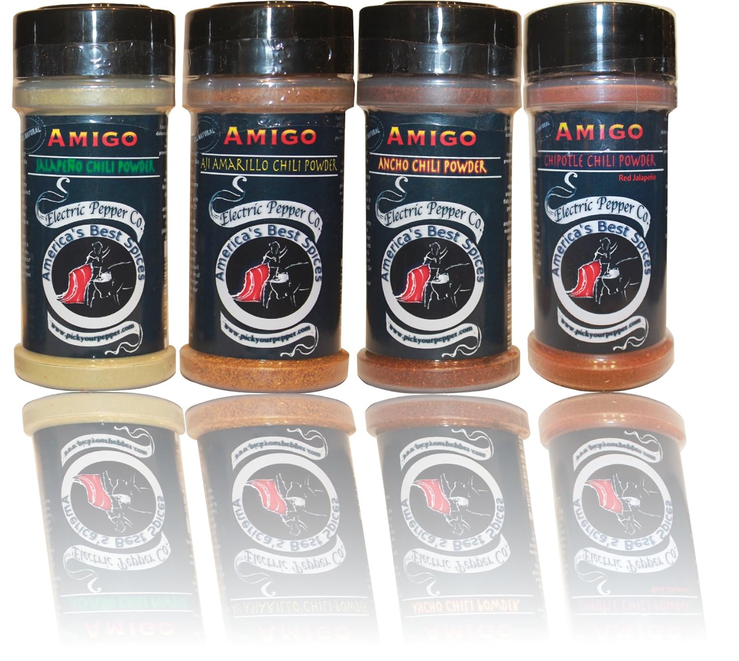Chili Pepper Powder Spice Gift Set Jalapeño Chipotle Ancho Aji Amarillo